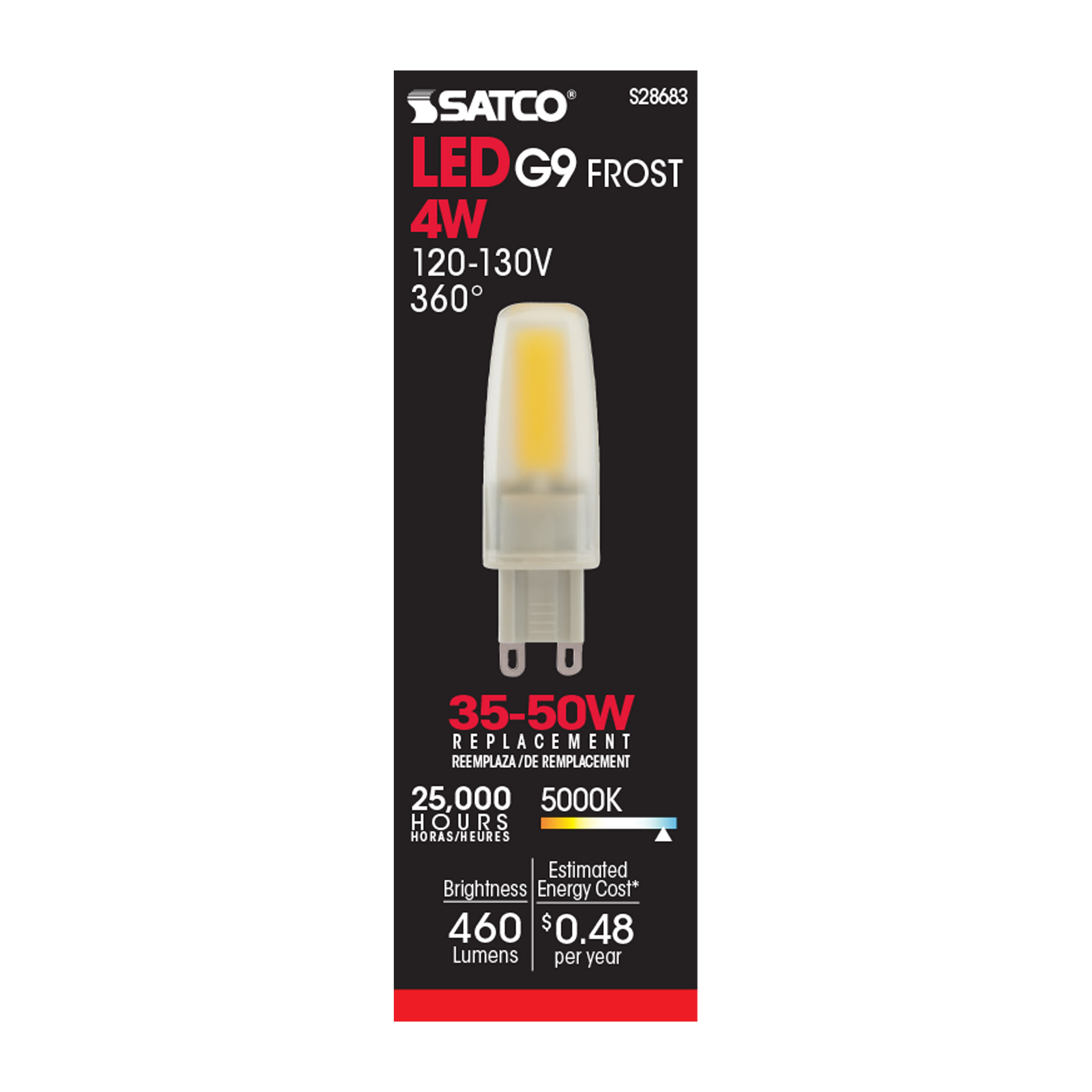 LED/4W/JCD/G9/FR/5K/120-130V - S28683