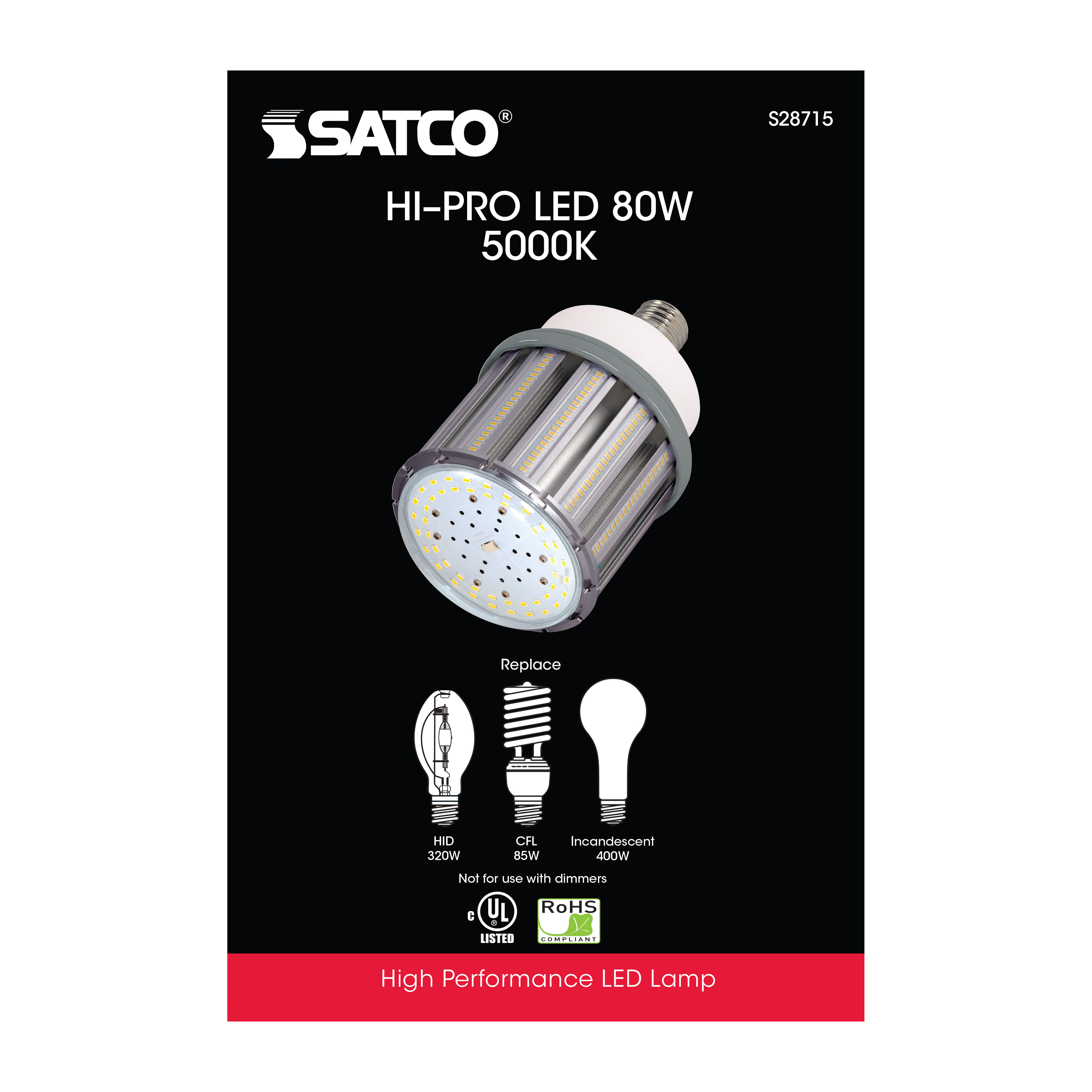 80W/LED/HID/5K/277-347V/EX39 - S28715