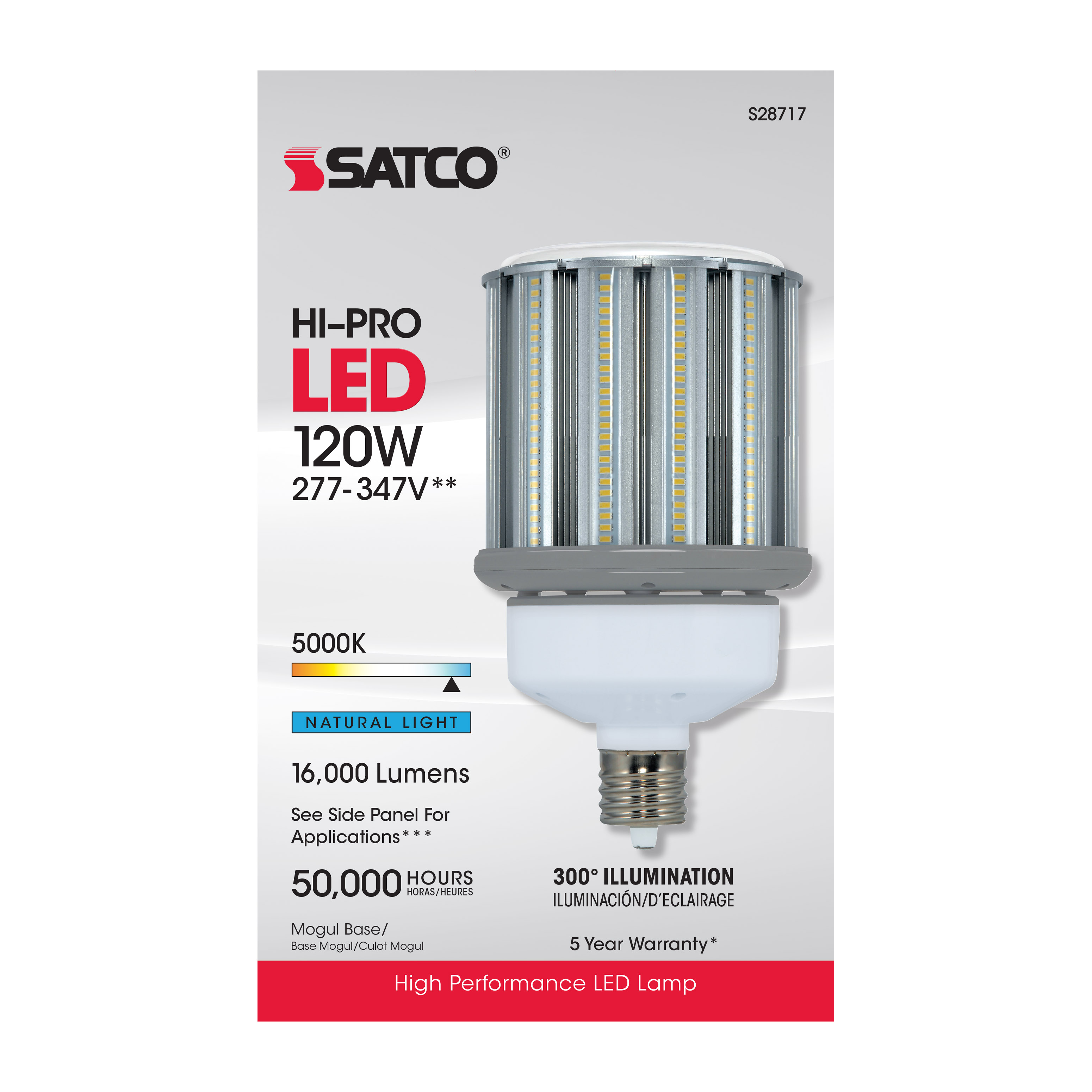 120W/LED/HID/5K/277-347V/EX39 - S28717