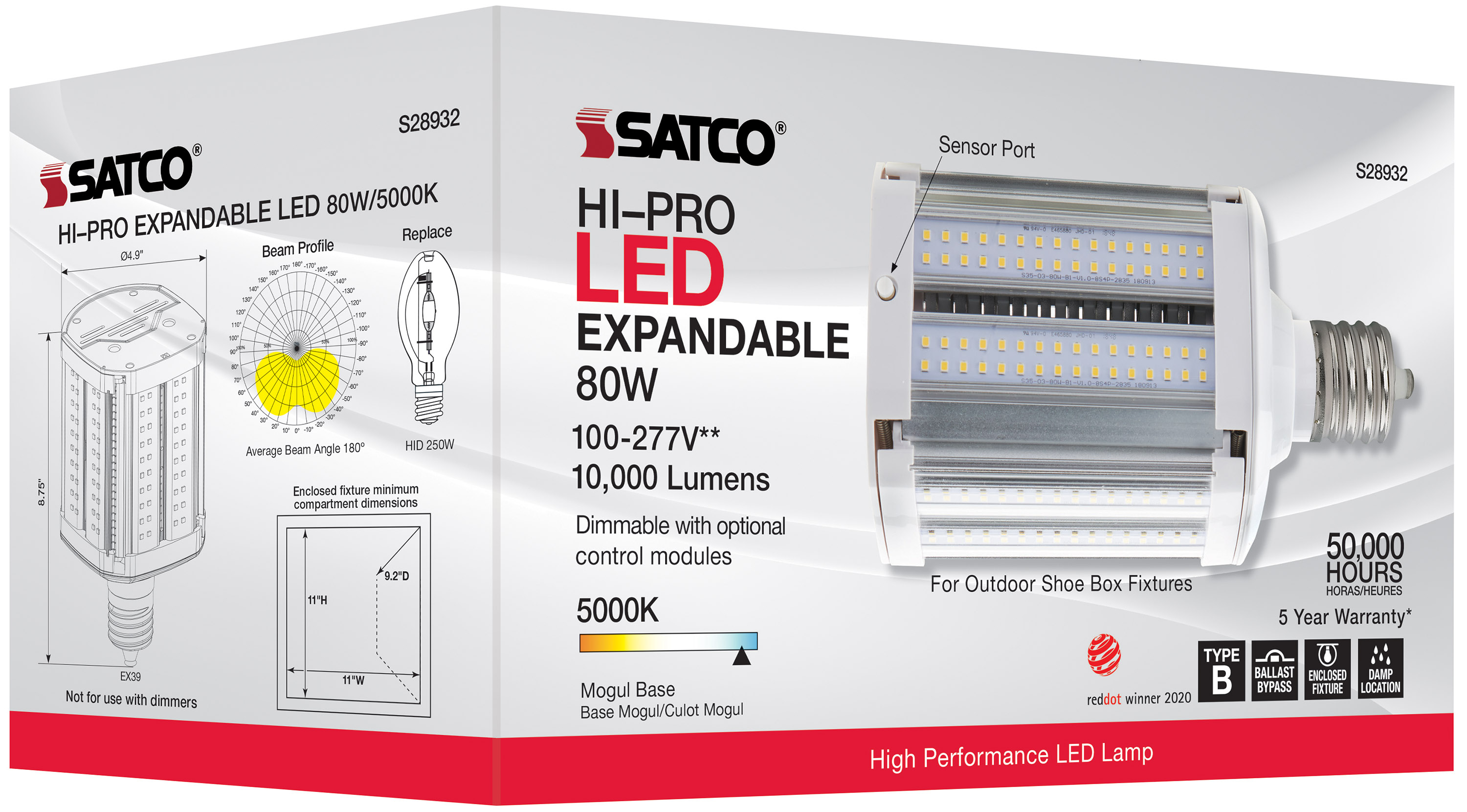 80W/LED/HID/SB/5K/EX39 - S28932