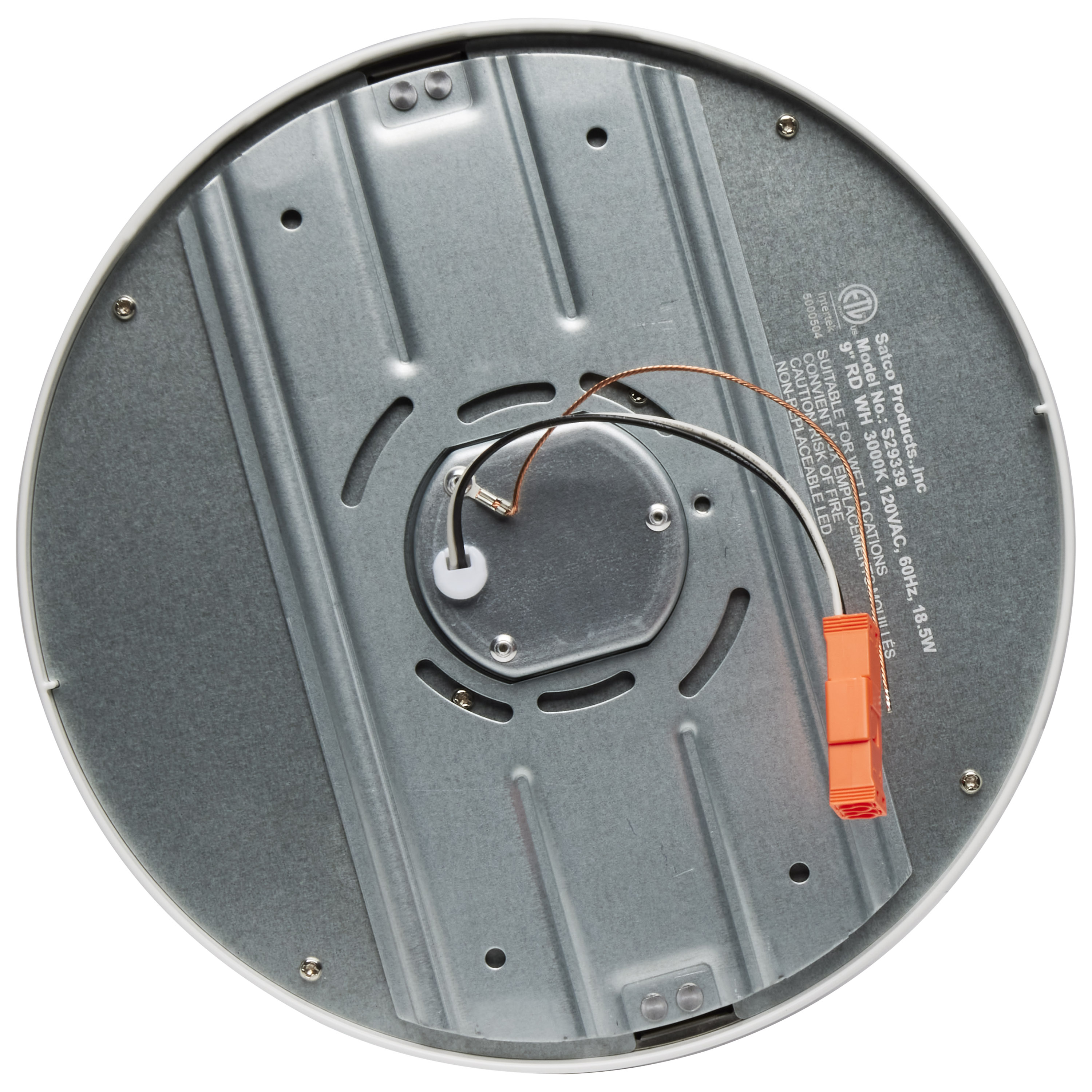 18.5W/LED/9"FLUSH/30K/RD/WH - S29339