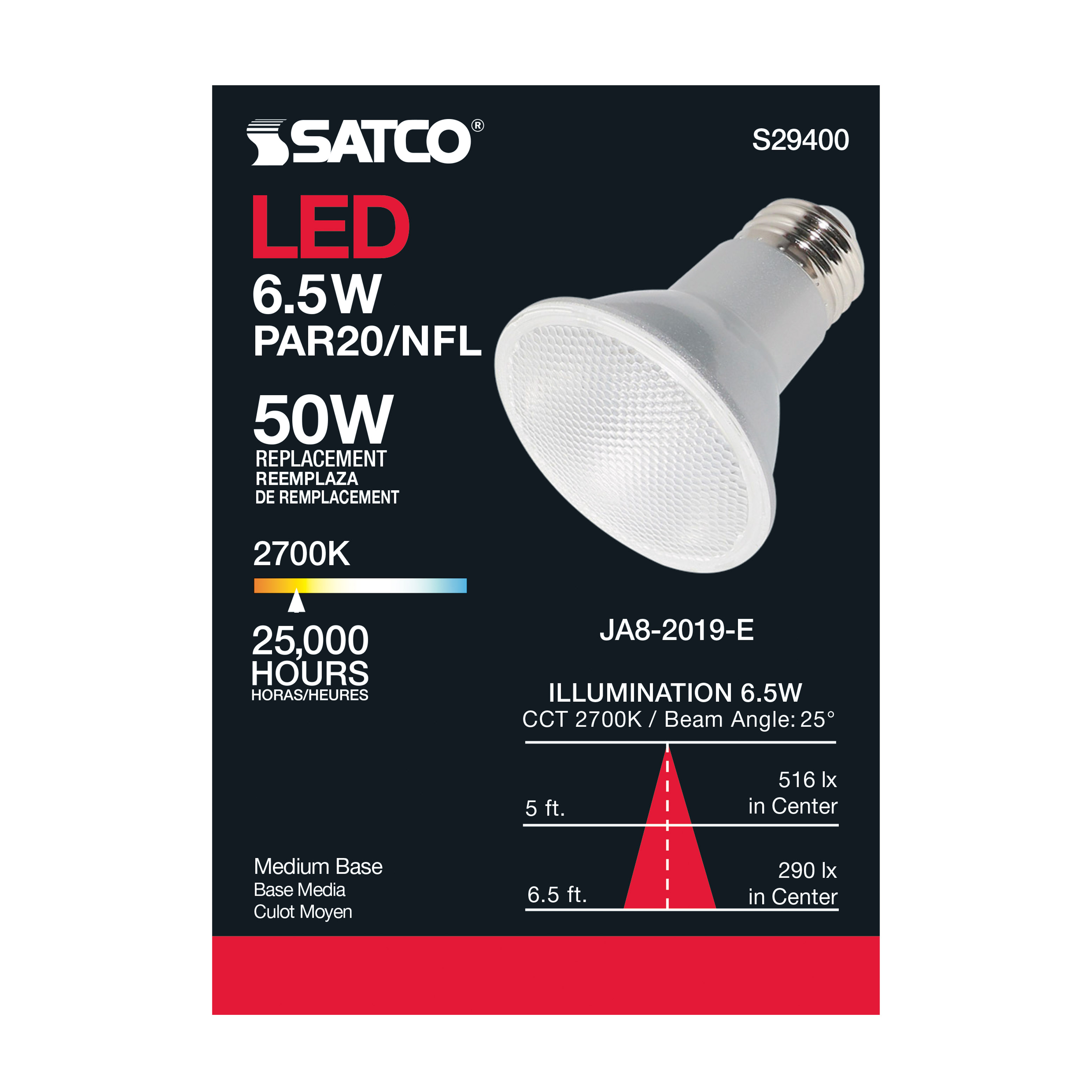 6.5PAR20/LED/25'/927/120V - S29400