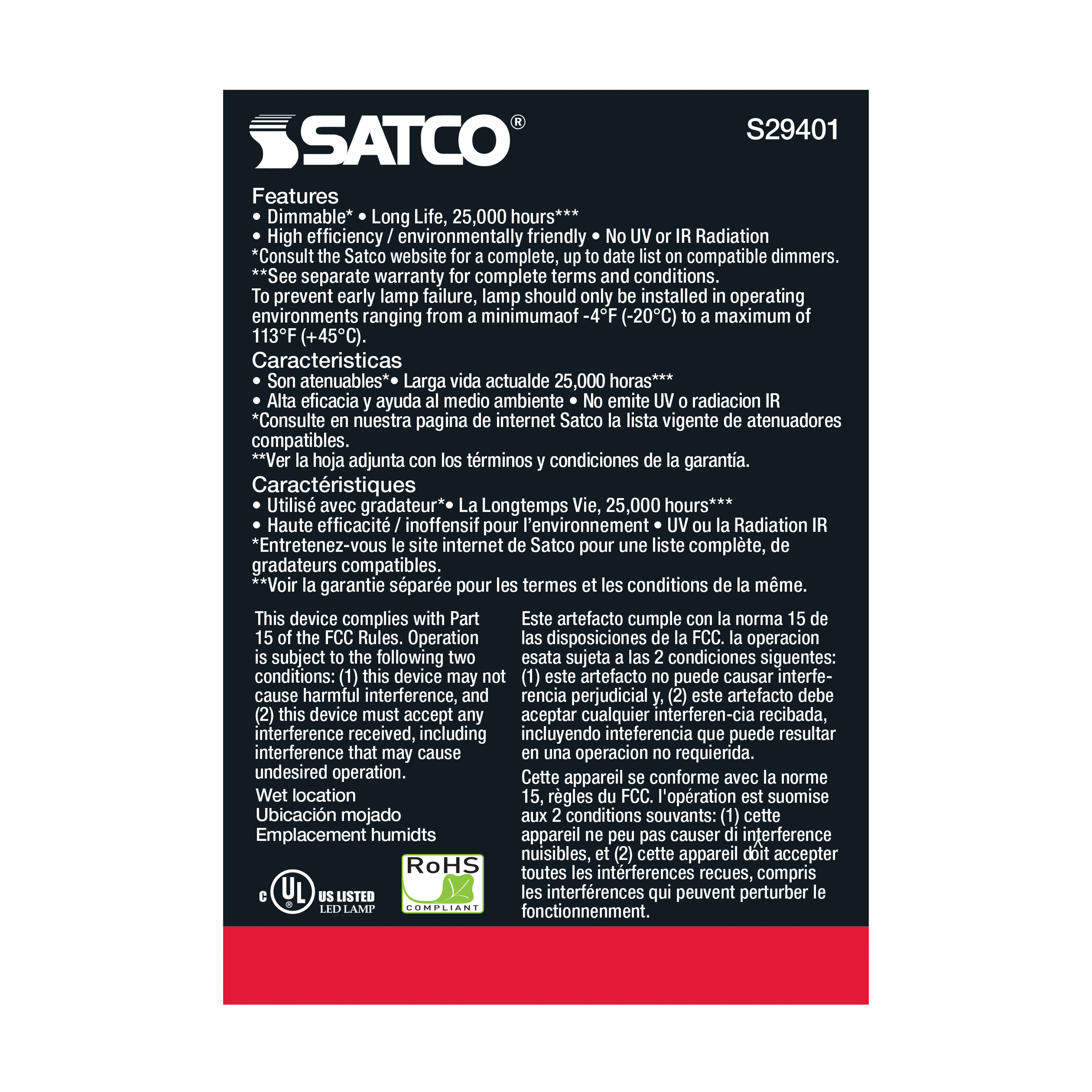 6.5PAR20/LED/25'/930/120V - S29401