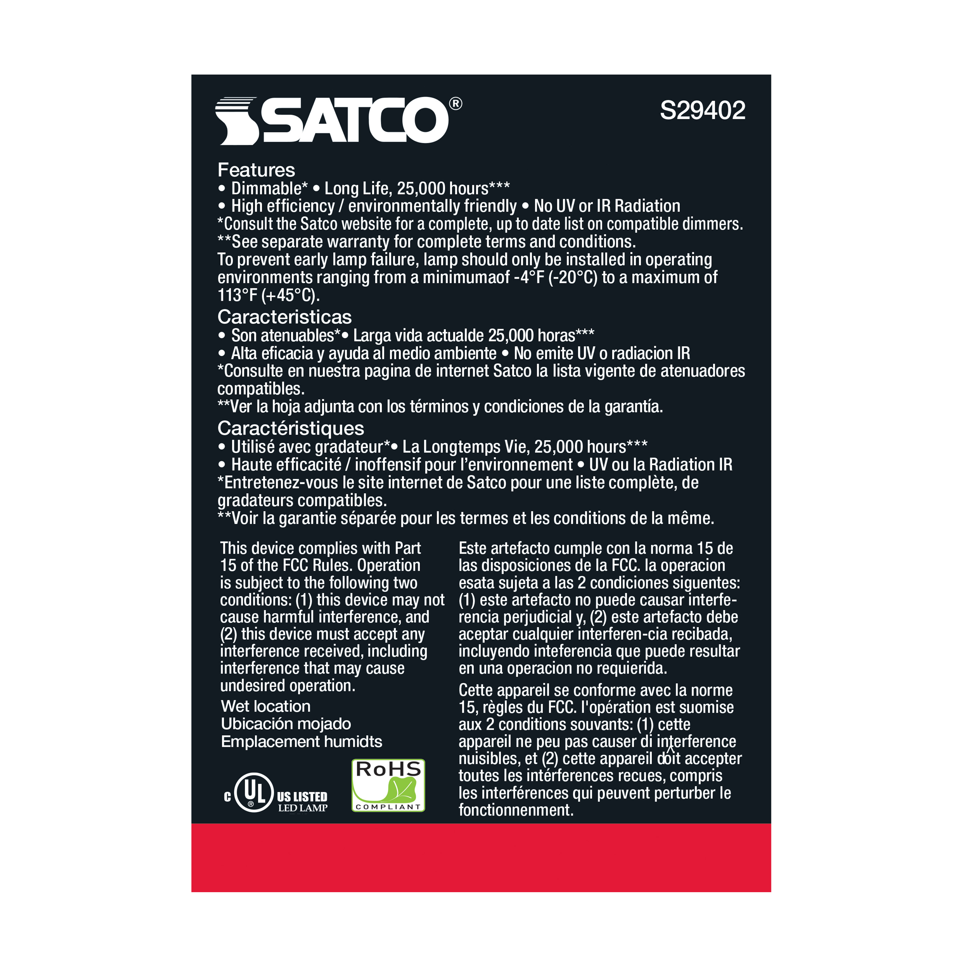 6.5PAR20/LED/25'/935/120V - S29402