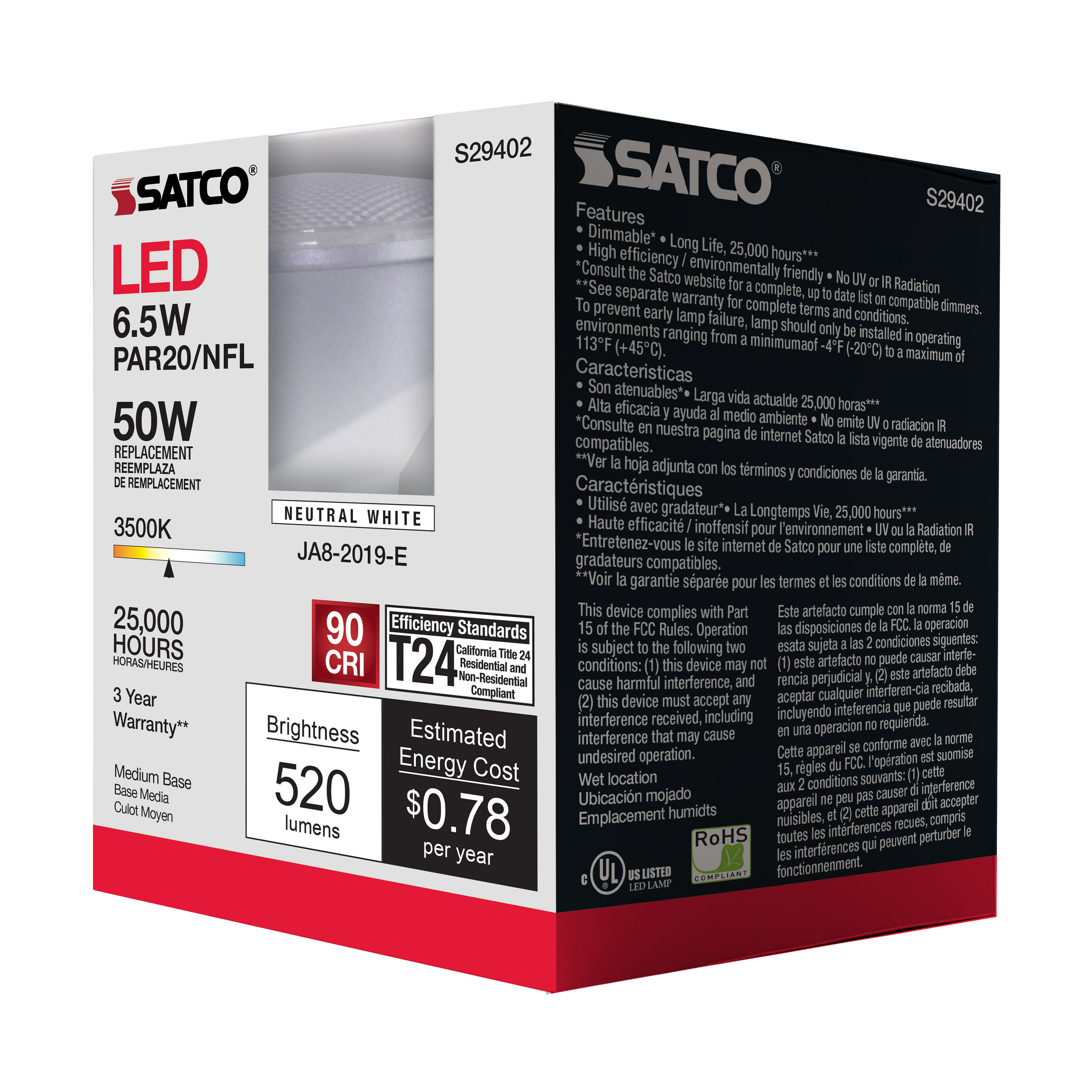 6.5PAR20/LED/25'/935/120V - S29402