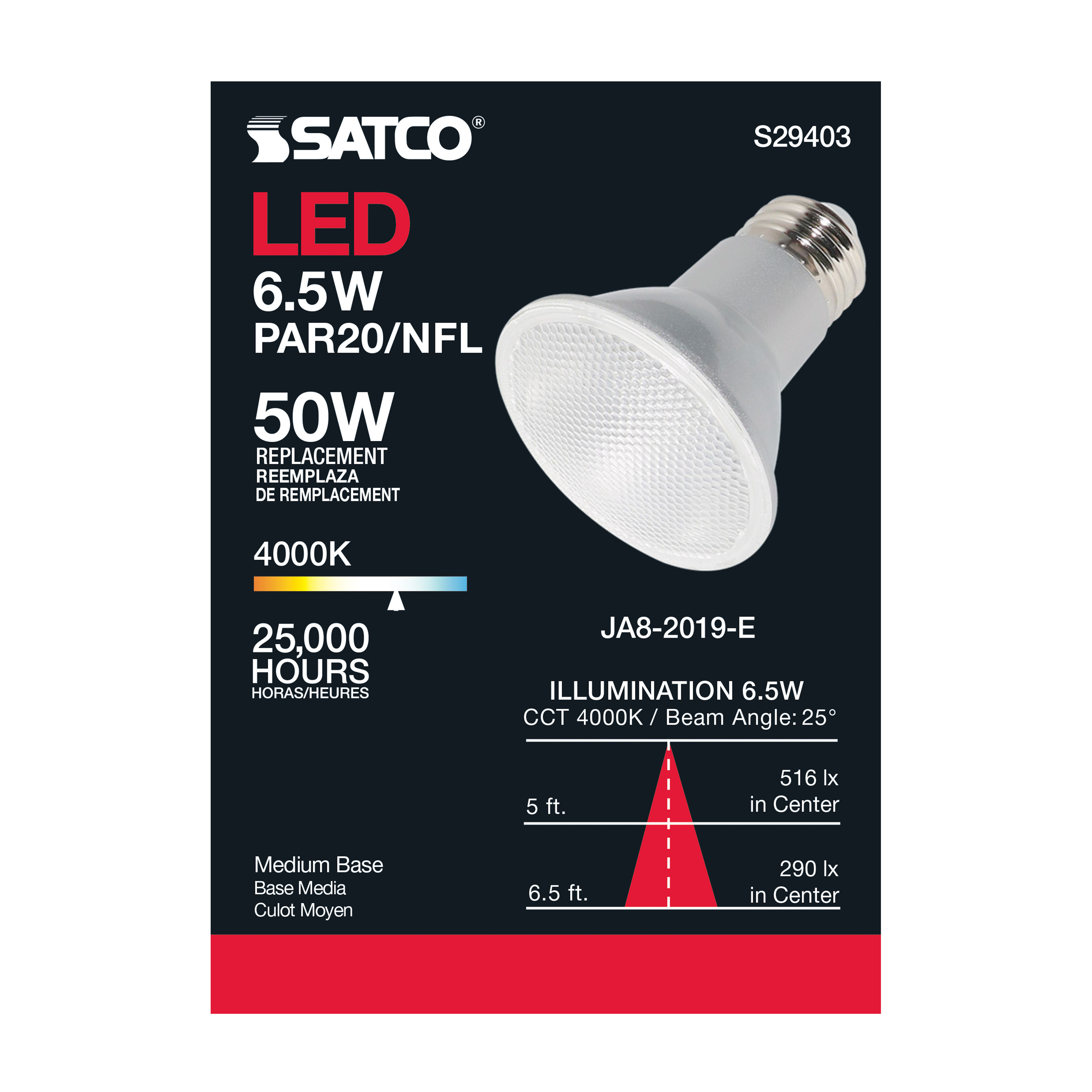 6.5PAR20/LED/25'/940/120V - S29403