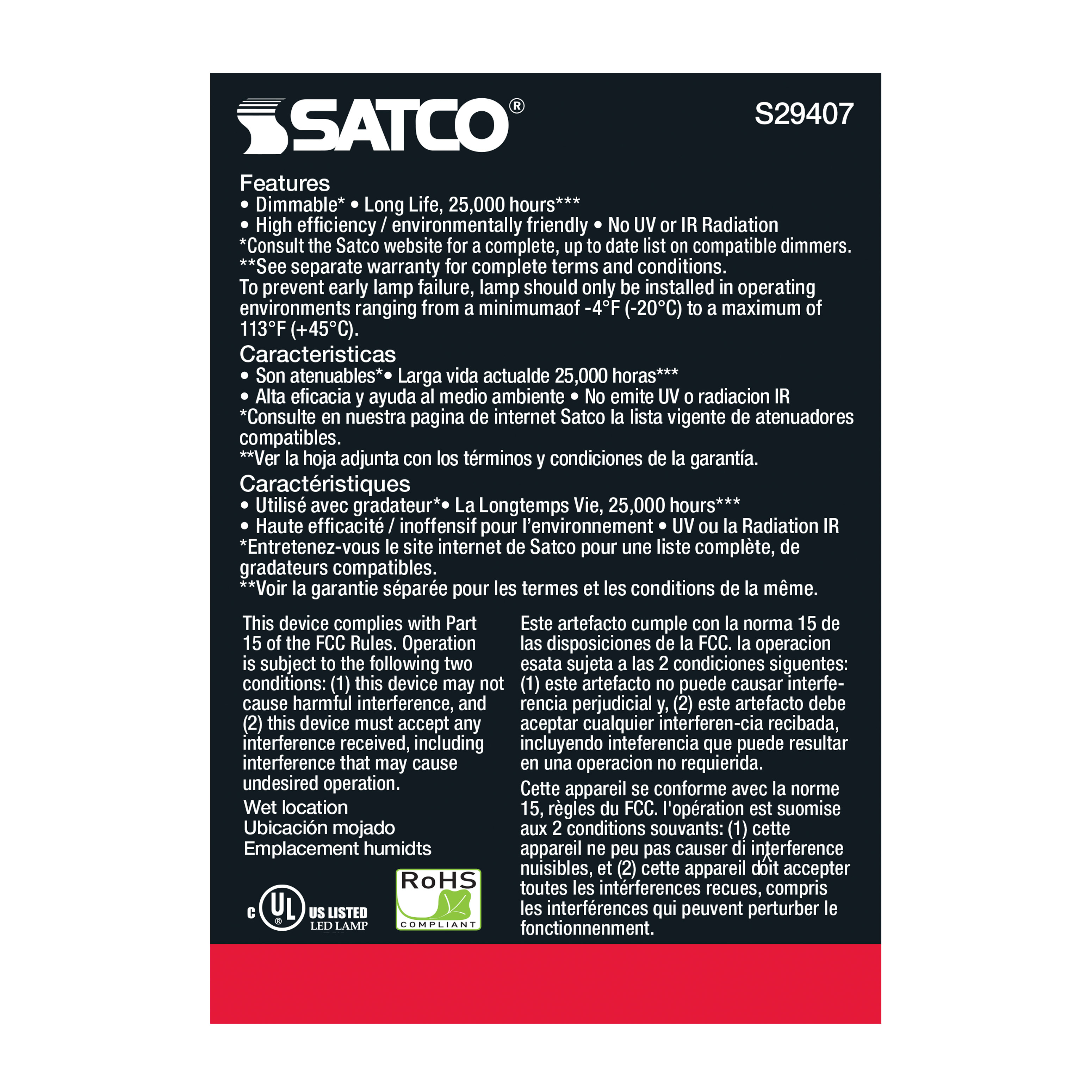 6.5PAR20/LED/40'/935/120V - S29407