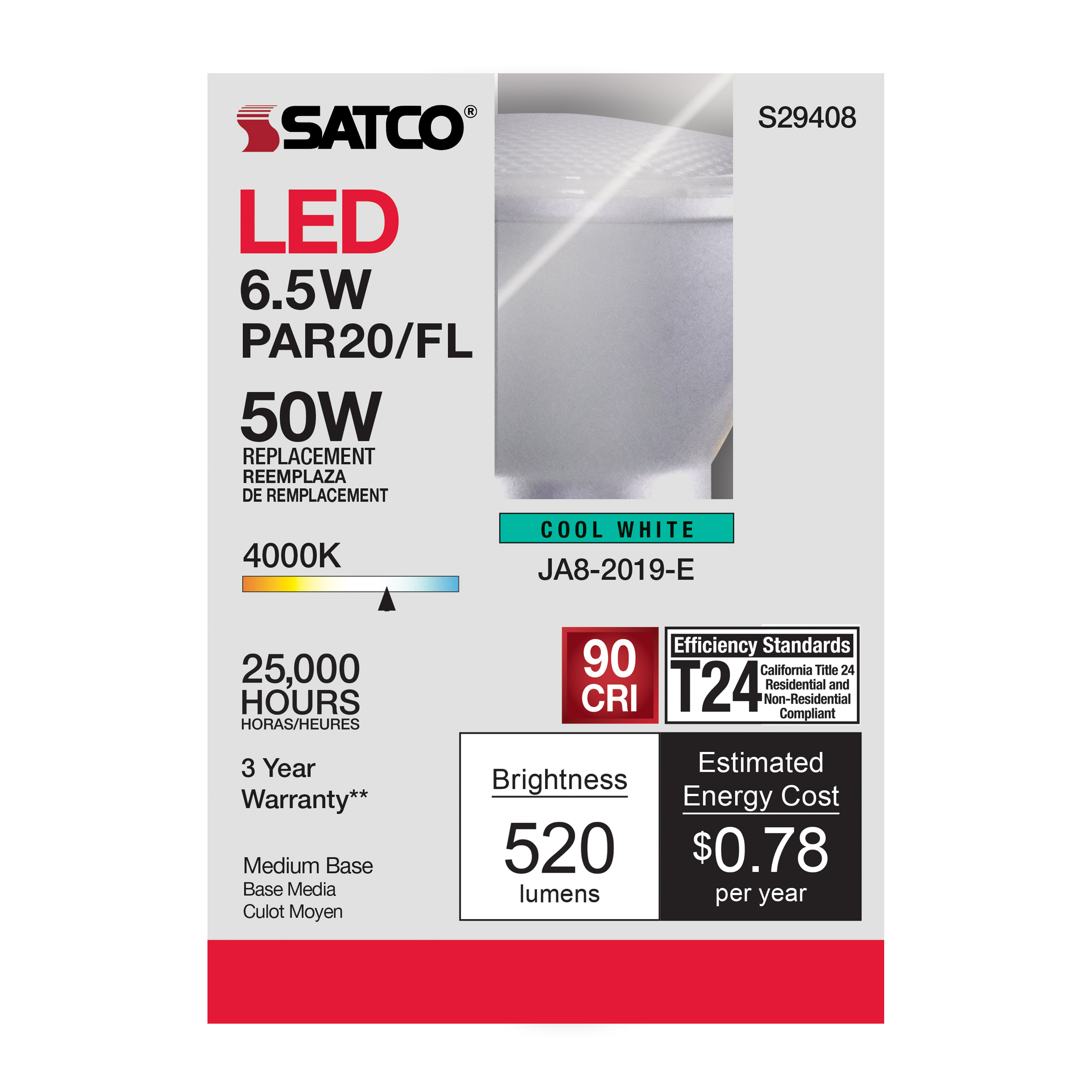 6.5PAR20/LED/40'/940/120V - S29408