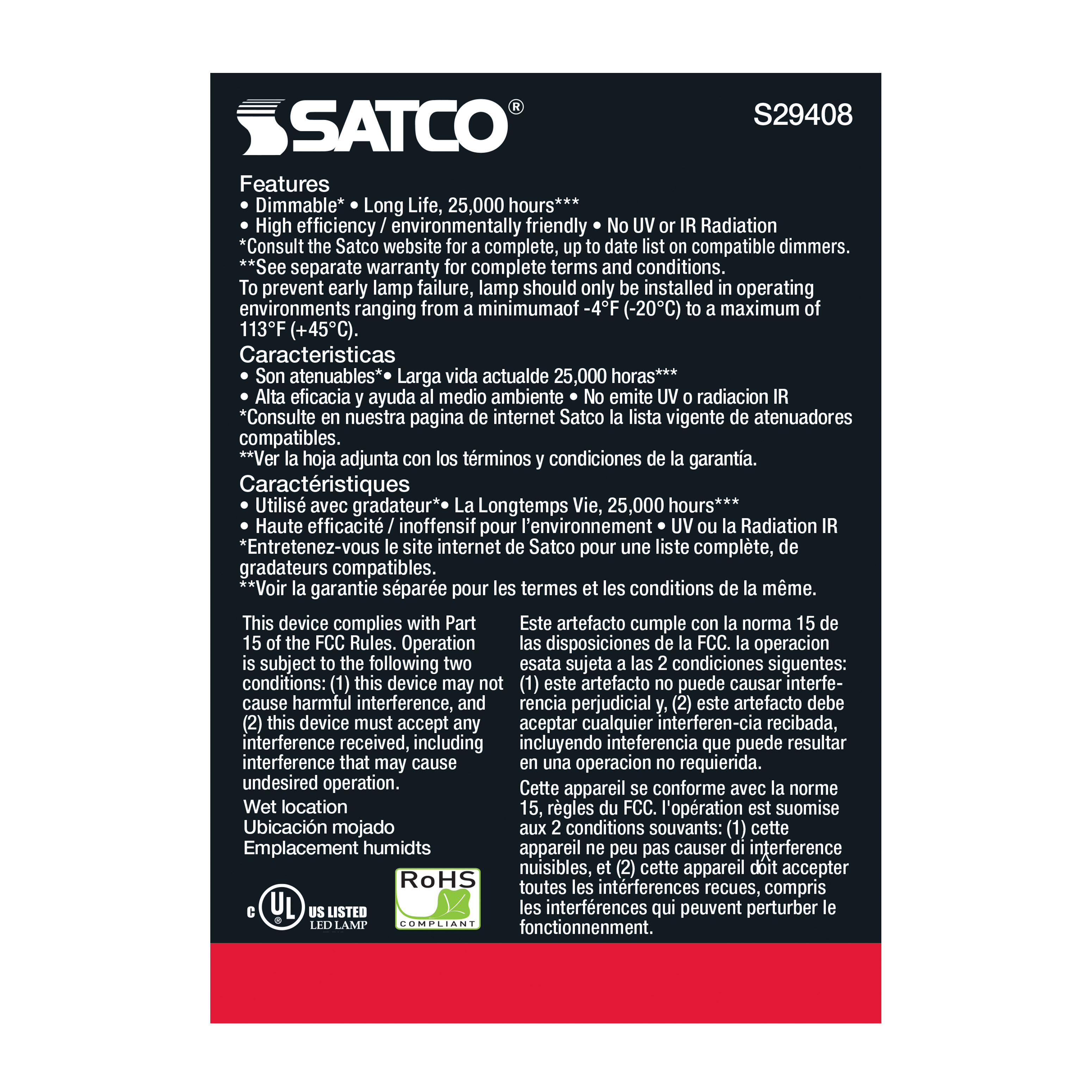 6.5PAR20/LED/40'/940/120V - S29408