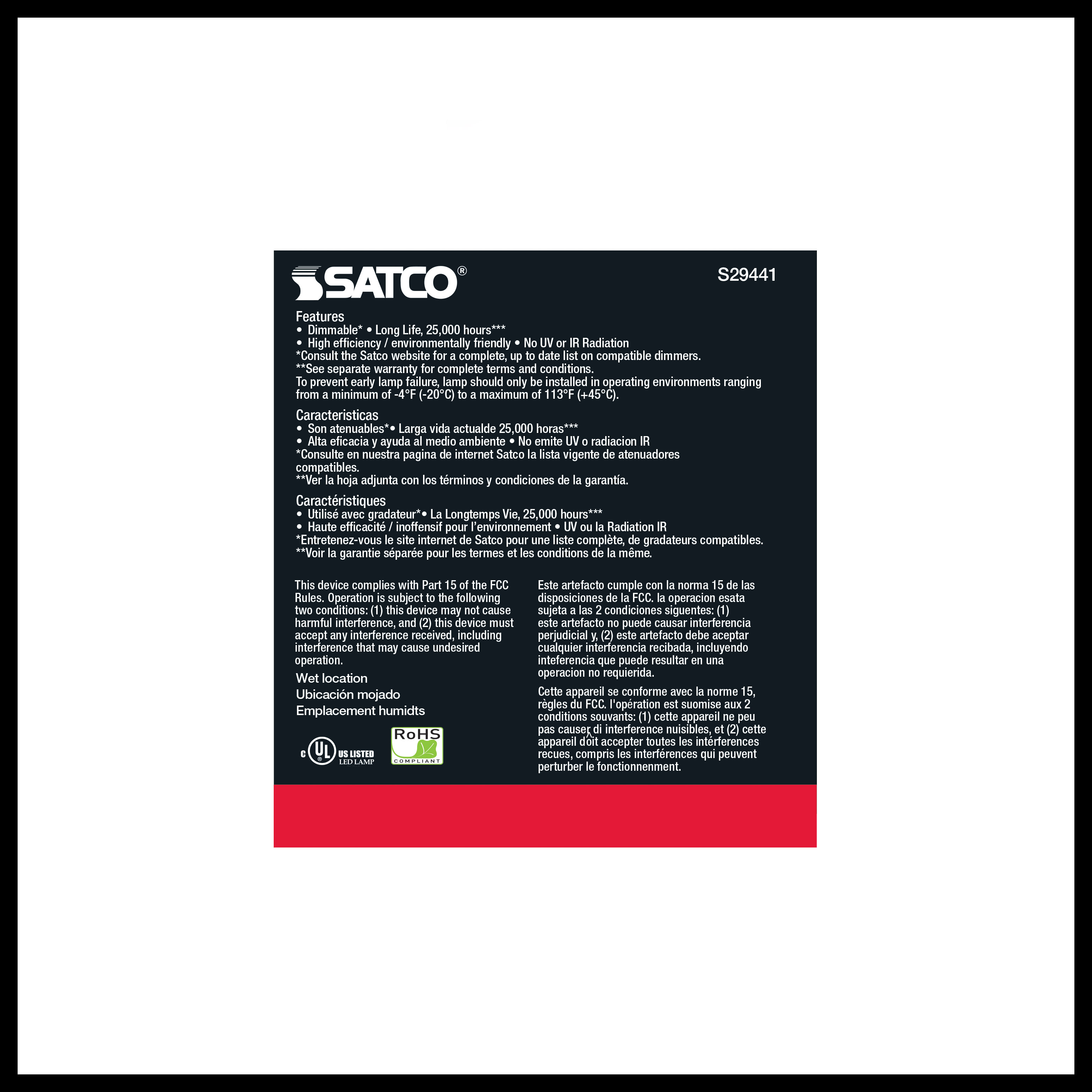 15PAR38/LED/25'/930/120V - S29441