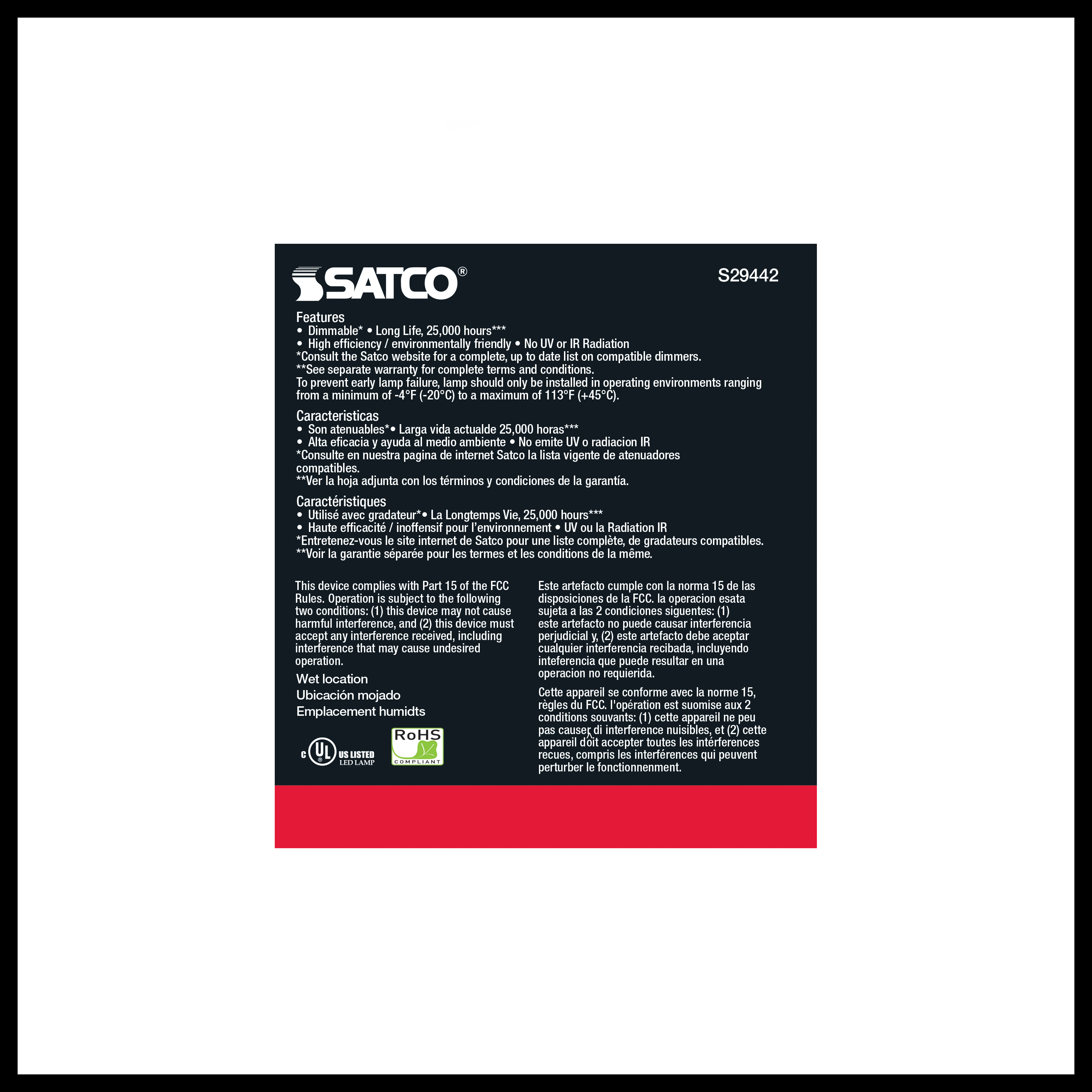 15PAR38/LED/25'/935/120V - S29442