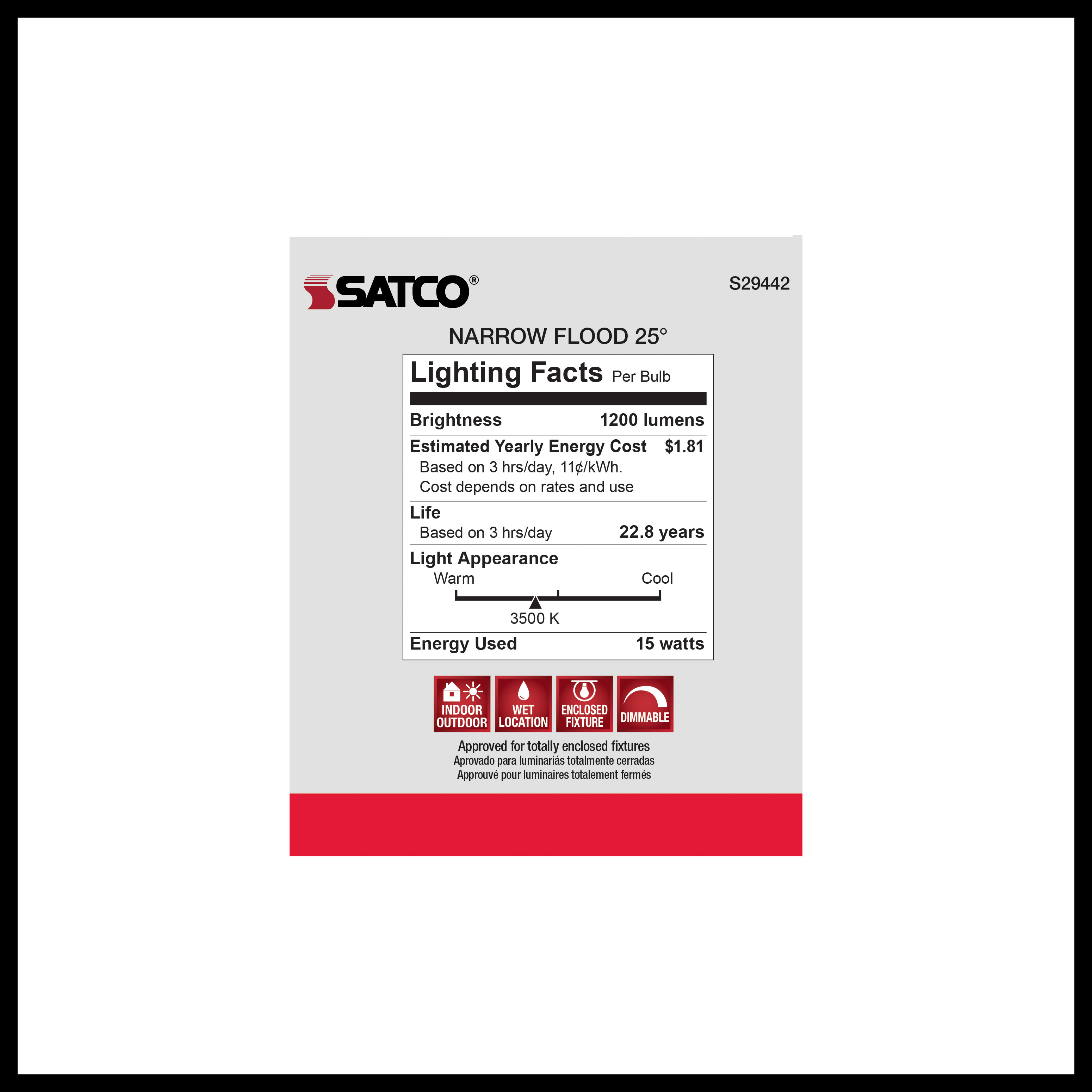 15PAR38/LED/25'/935/120V - S29442