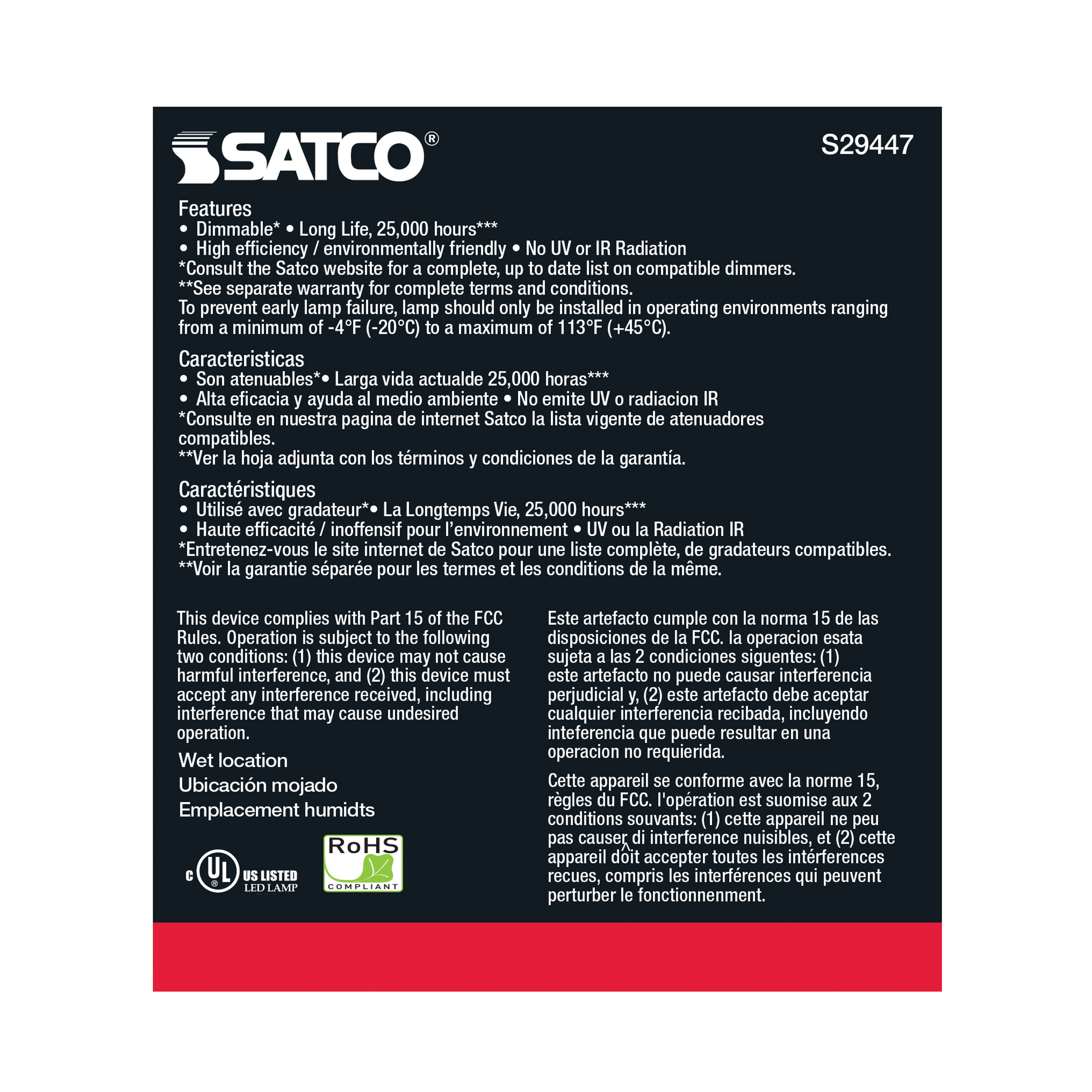 15PAR38/LED/40'/935/120V - S29447