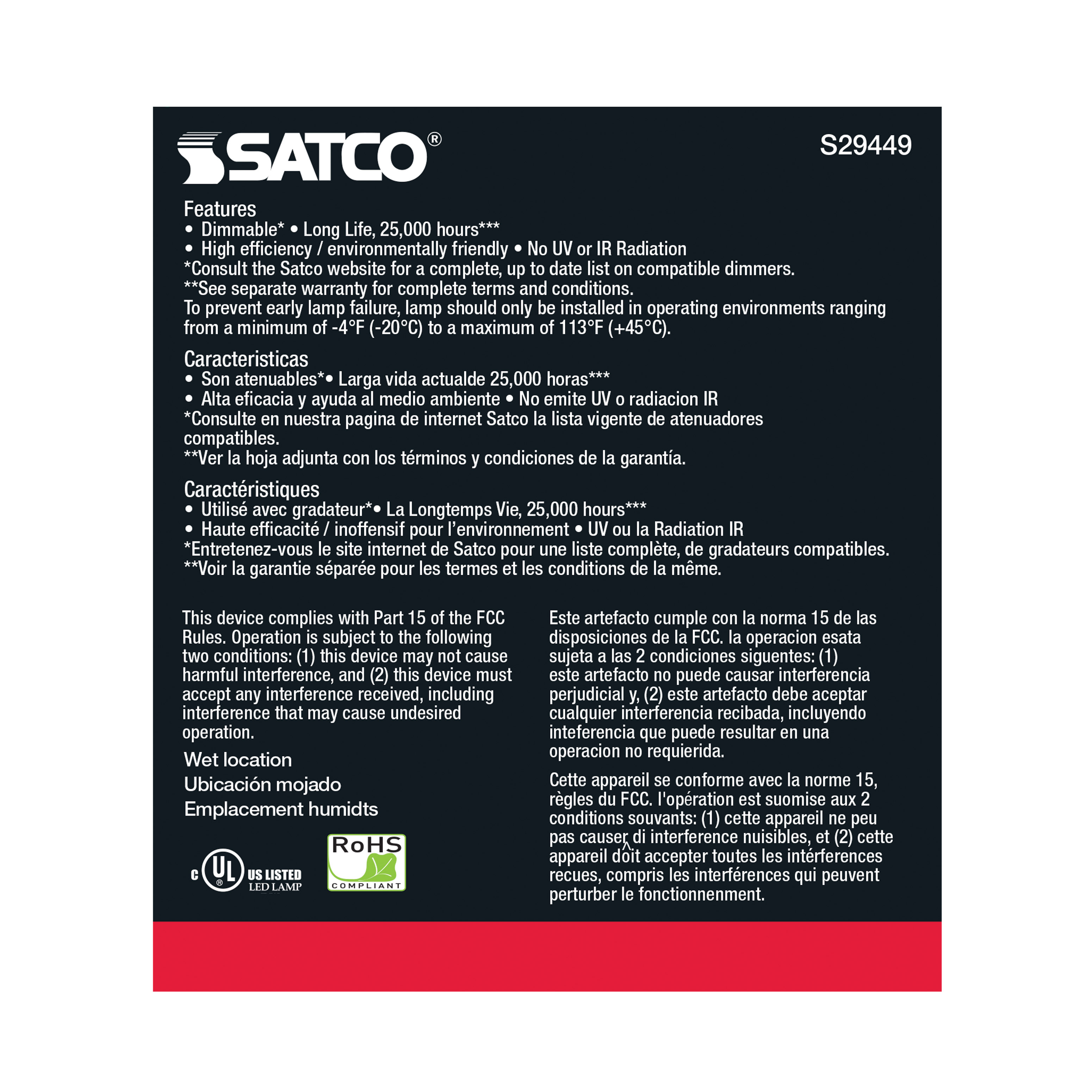 15PAR38/LED/40'/950/120V - S29449