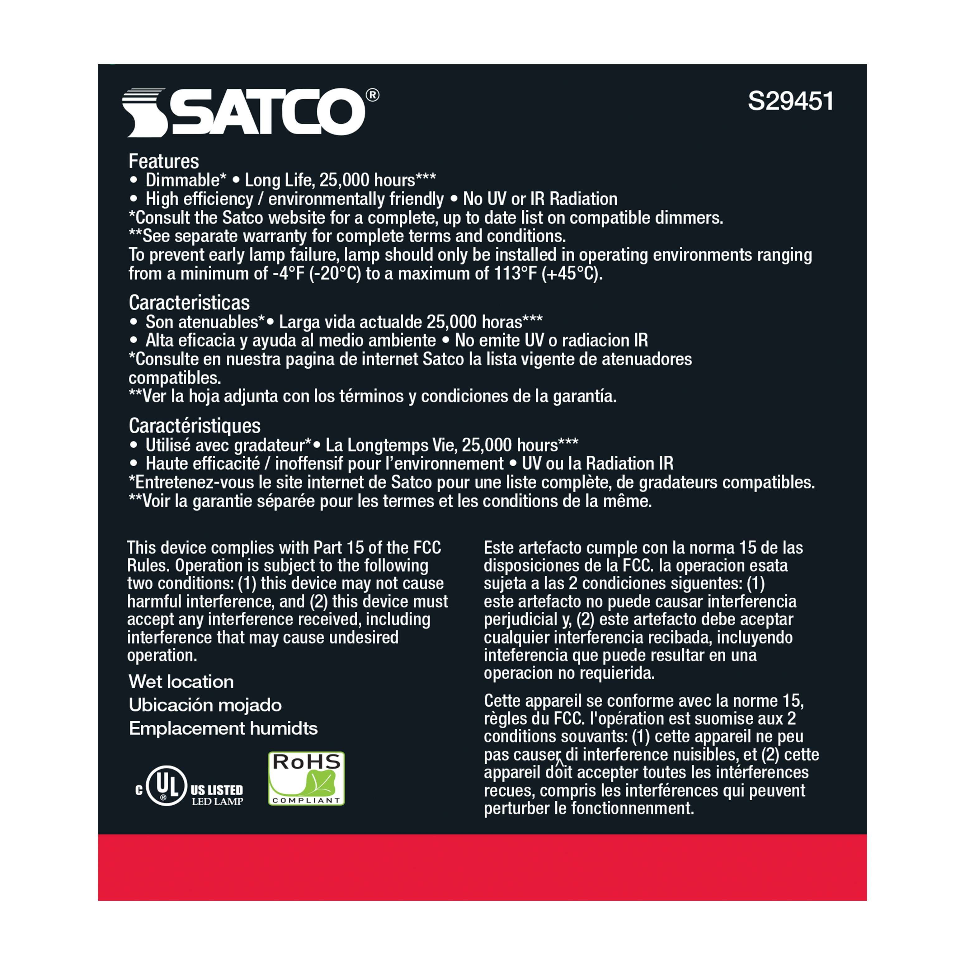 15PAR38/LED/60'/930/120V - S29451