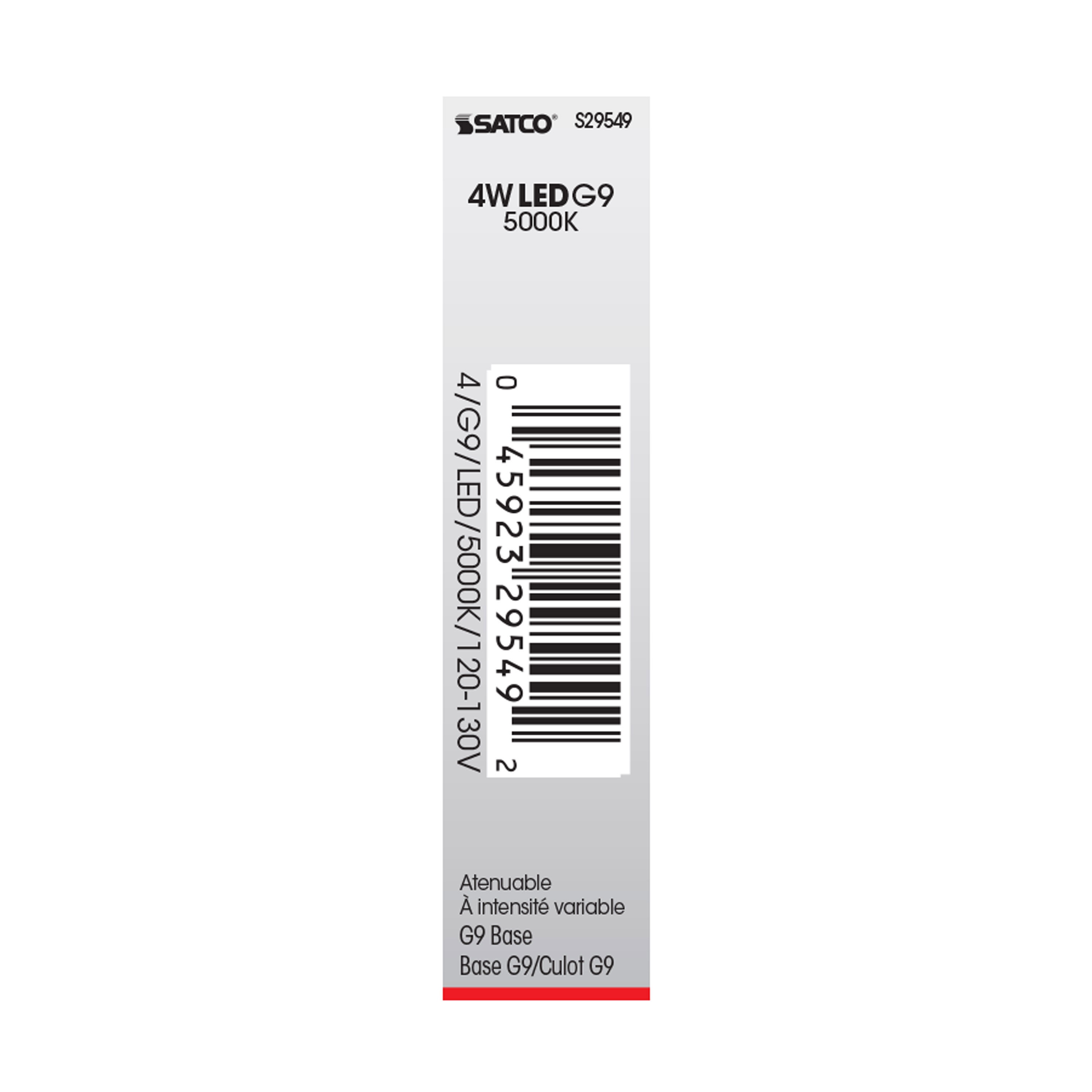 LED4W JCD/G9 120-130V 5000K - S29549