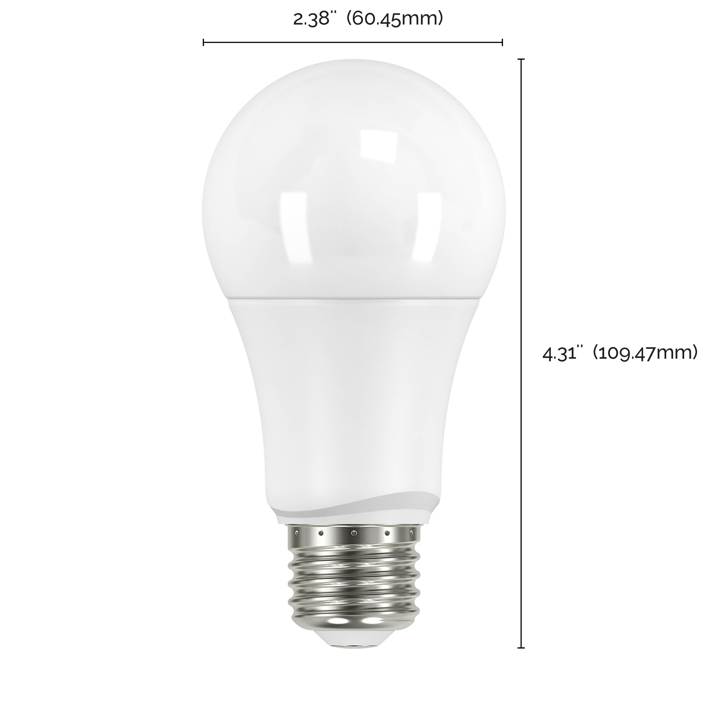 9.5A19/LED/27K/ND/120V/4PK - S29596
