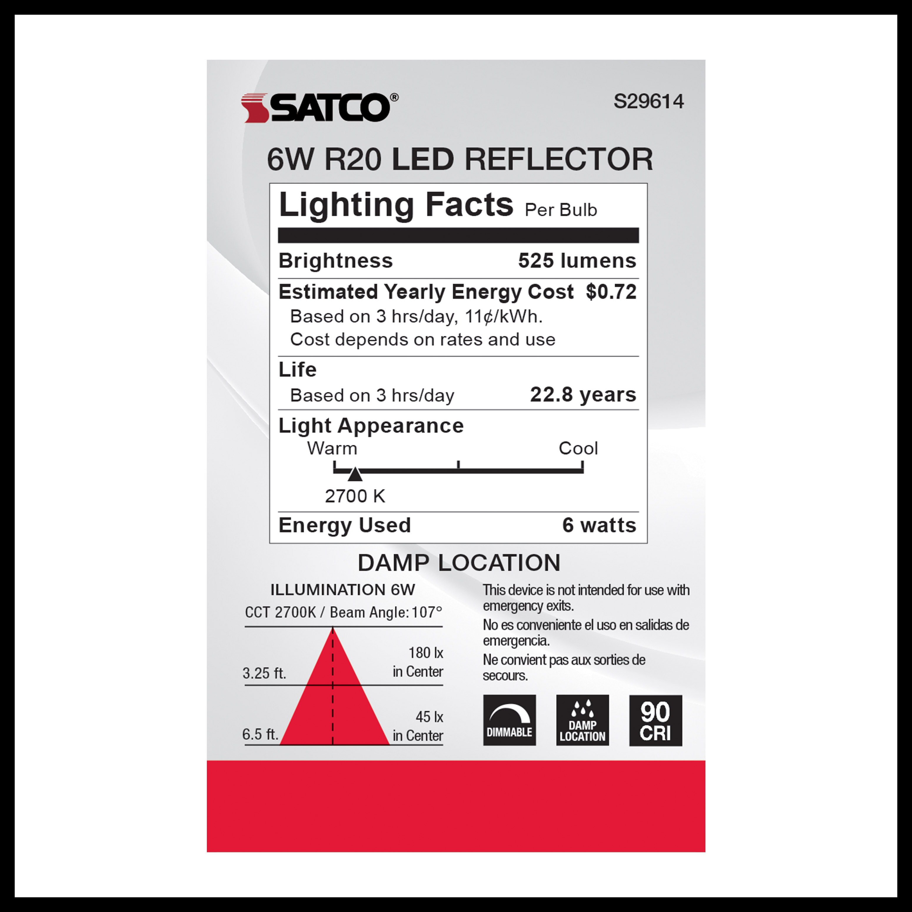 6R20/LED/927/120V - S29614