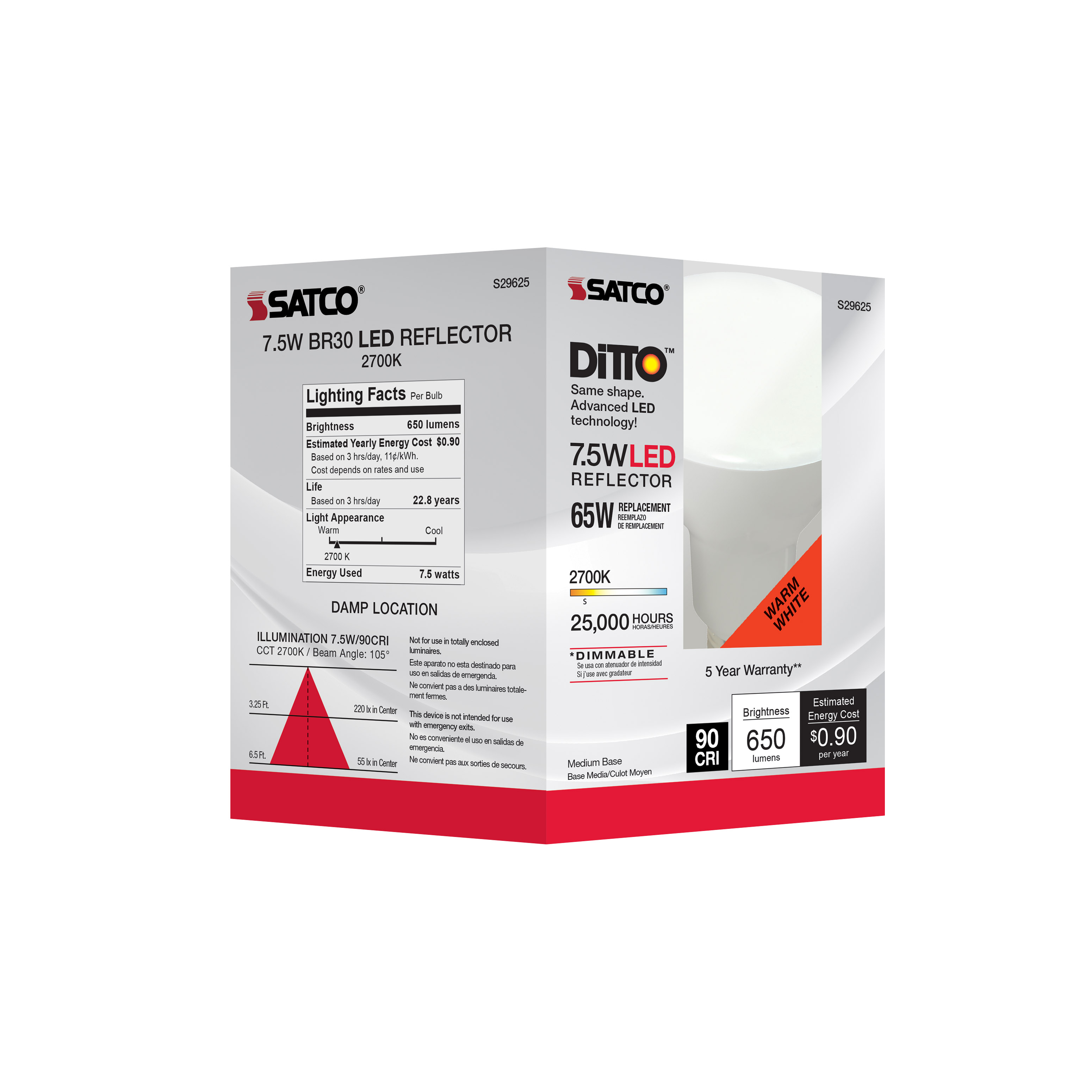 7.5BR30/LED/927/120V - S29625