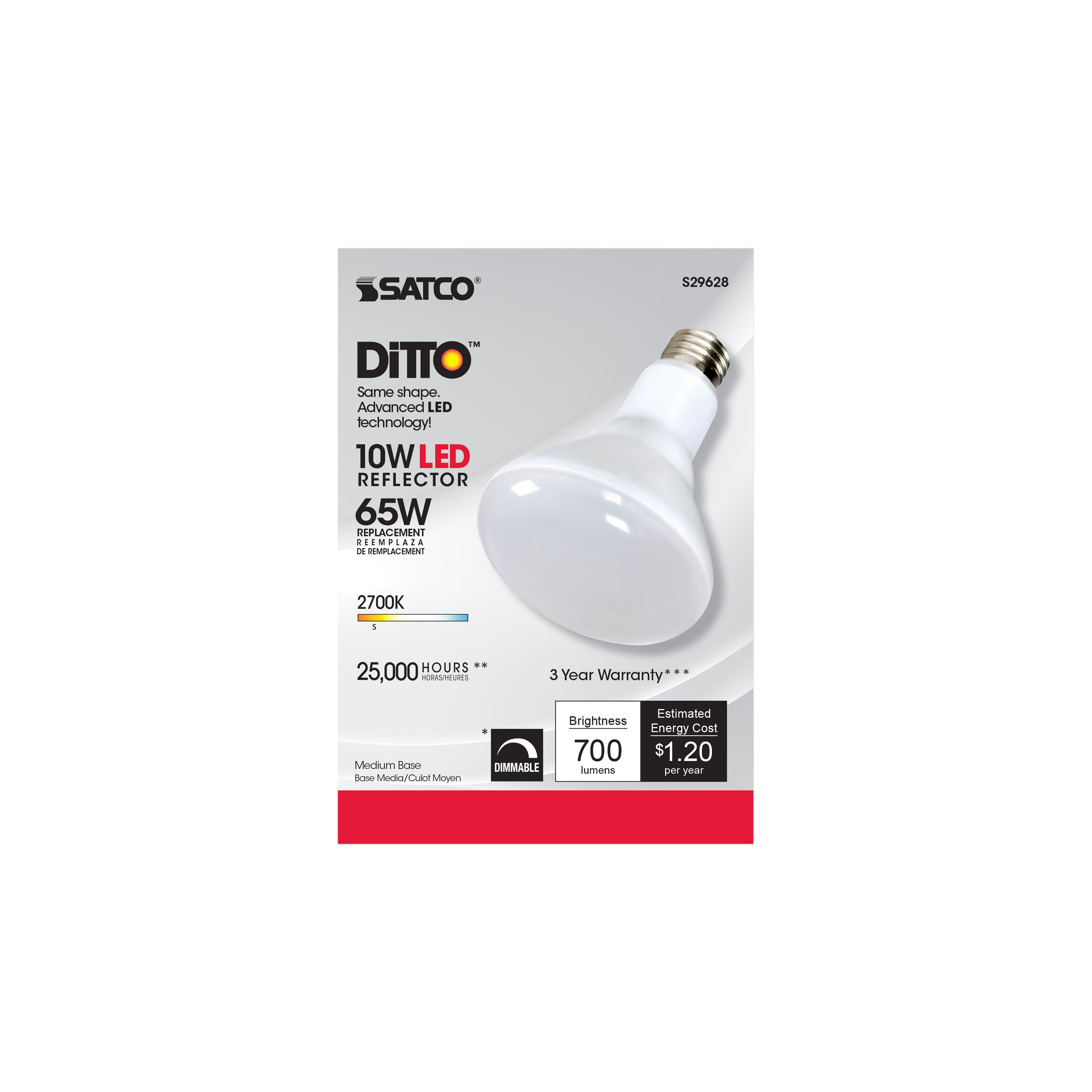 10BR30/LED/2700K/700L/120V/D - S29628