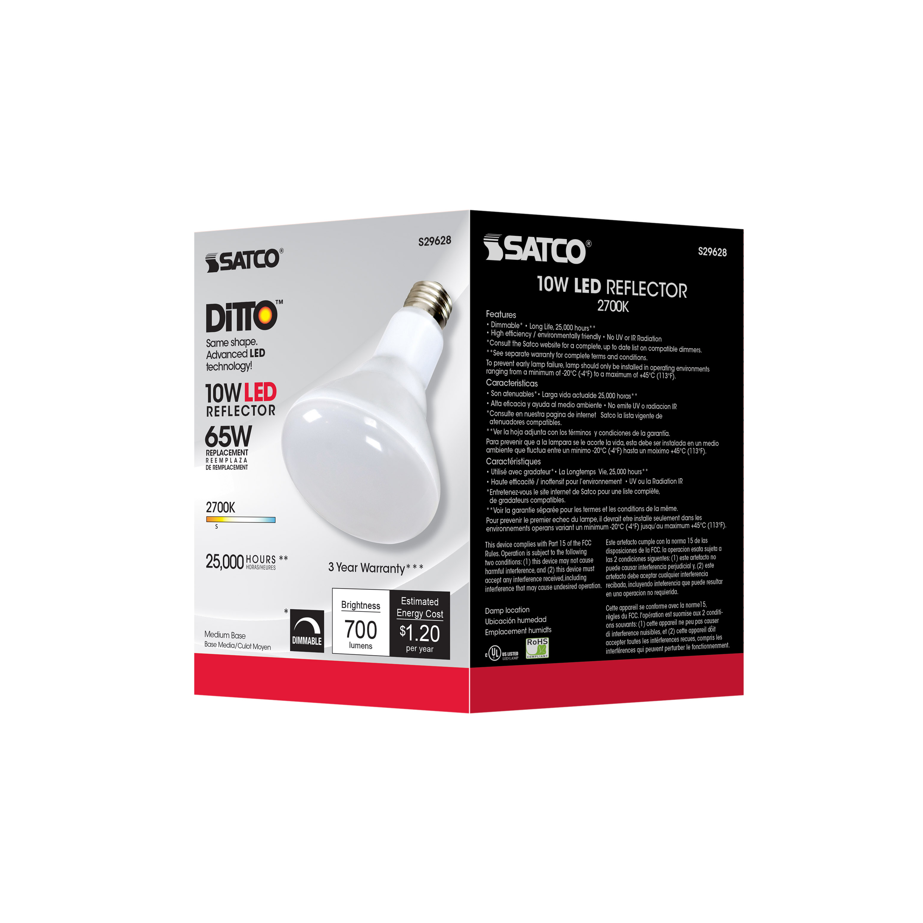 10BR30/LED/2700K/700L/120V/D - S29628