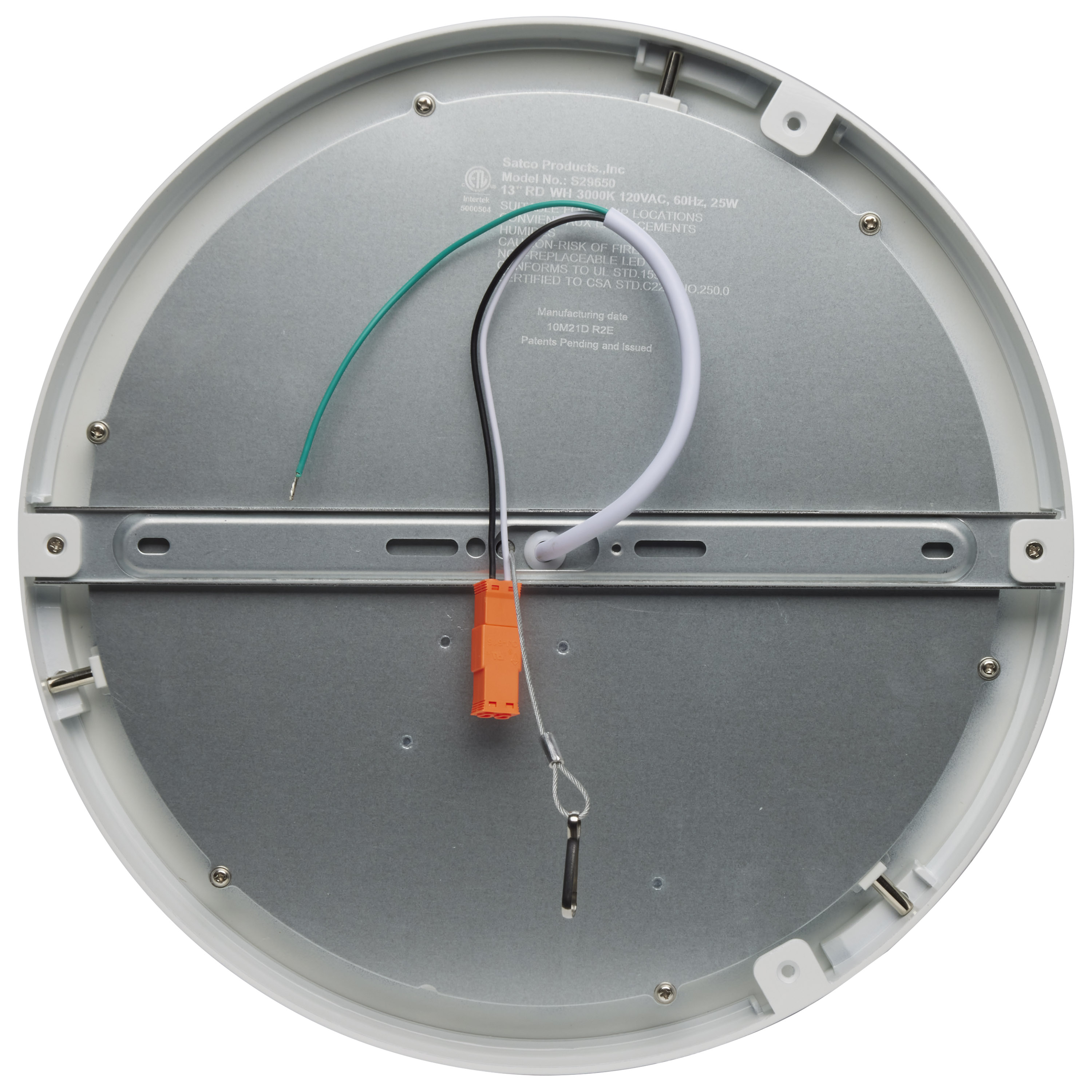 25W/LED/13"FLUSH/30K/RD/WH - S29650