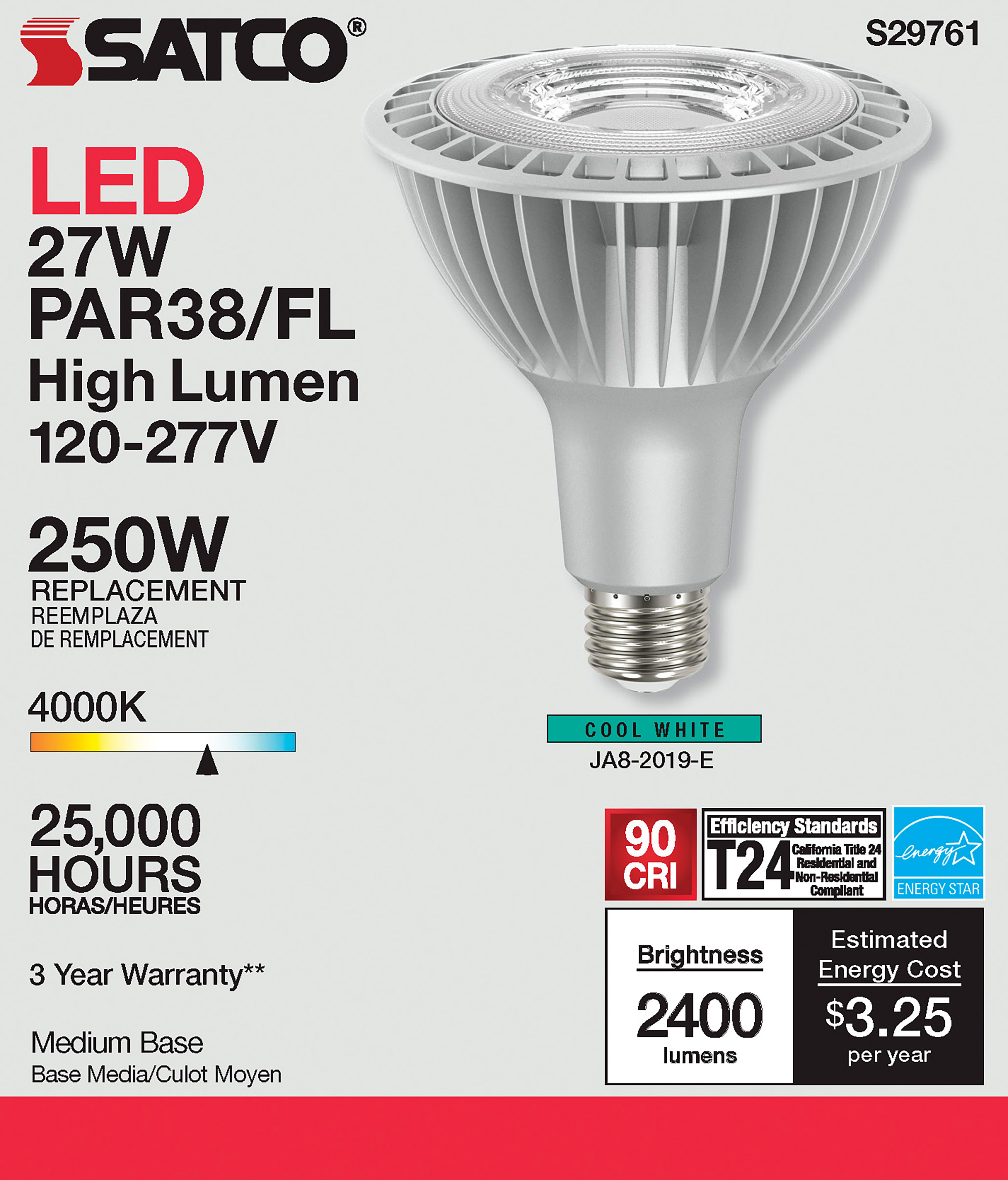 27PAR38/LED/940/HL/120-277V - S29761