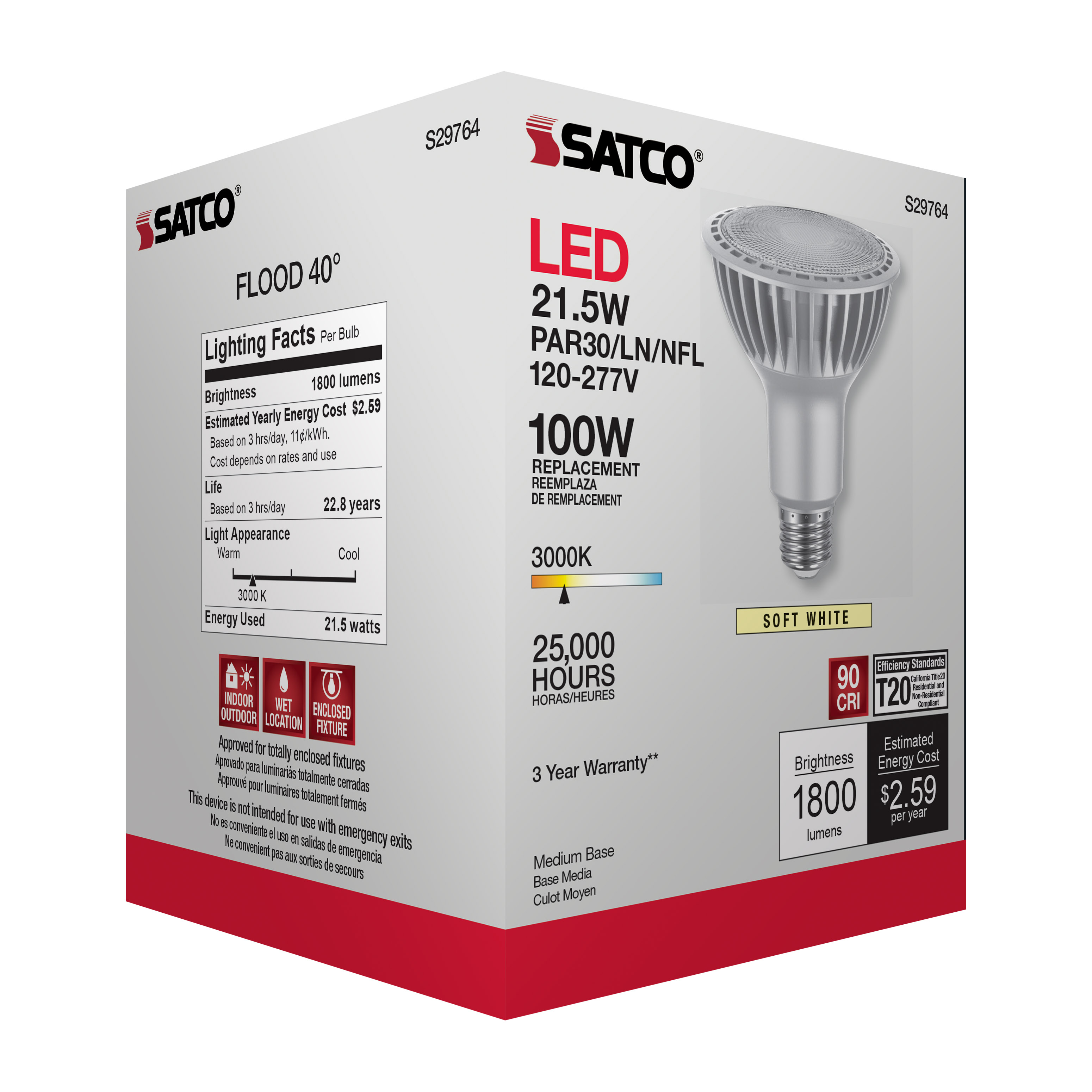 21.5PAR30LN/LED/930/HL/120-277 - S29764