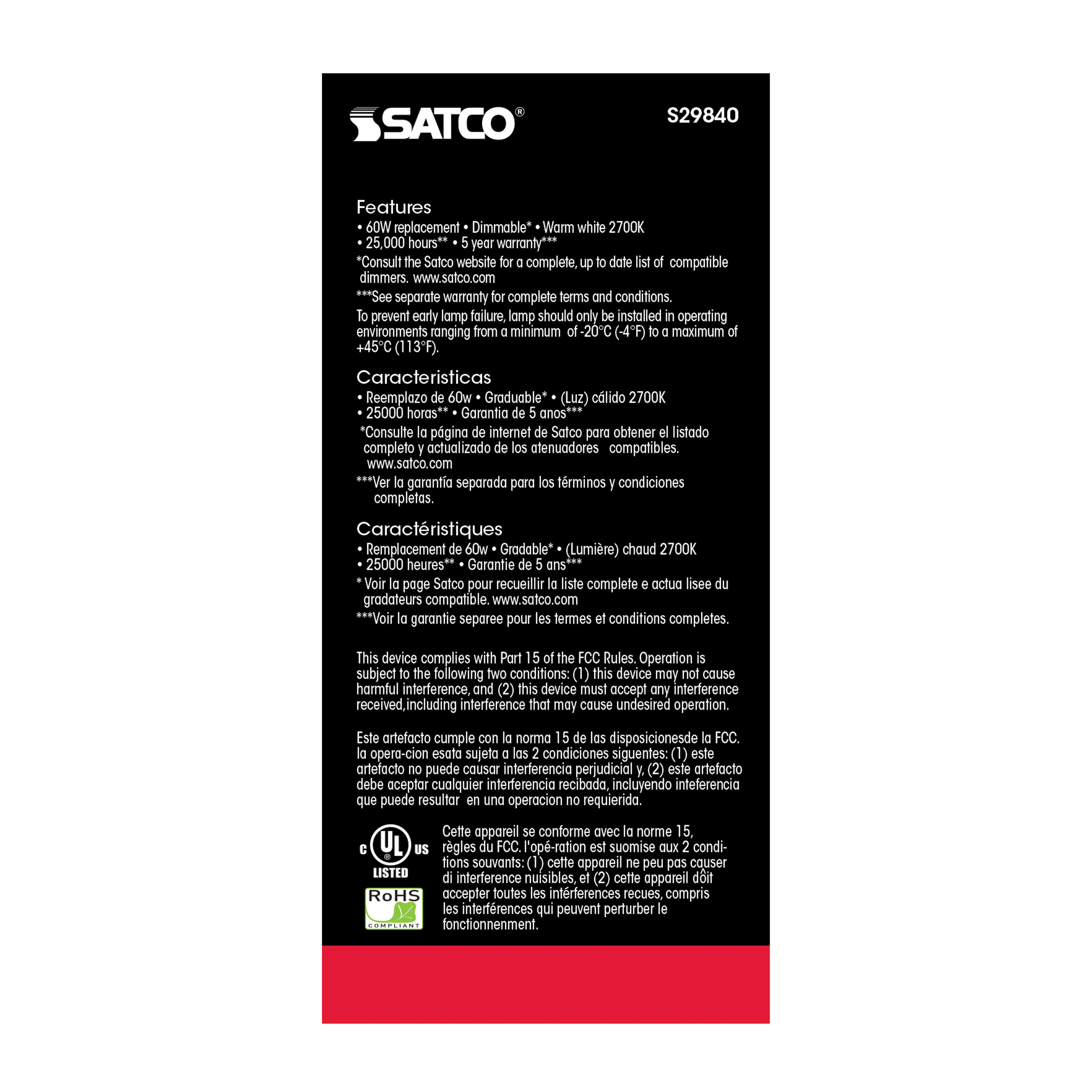 9.8A19/OMNI/220/LED/27K/GU24 - S29840