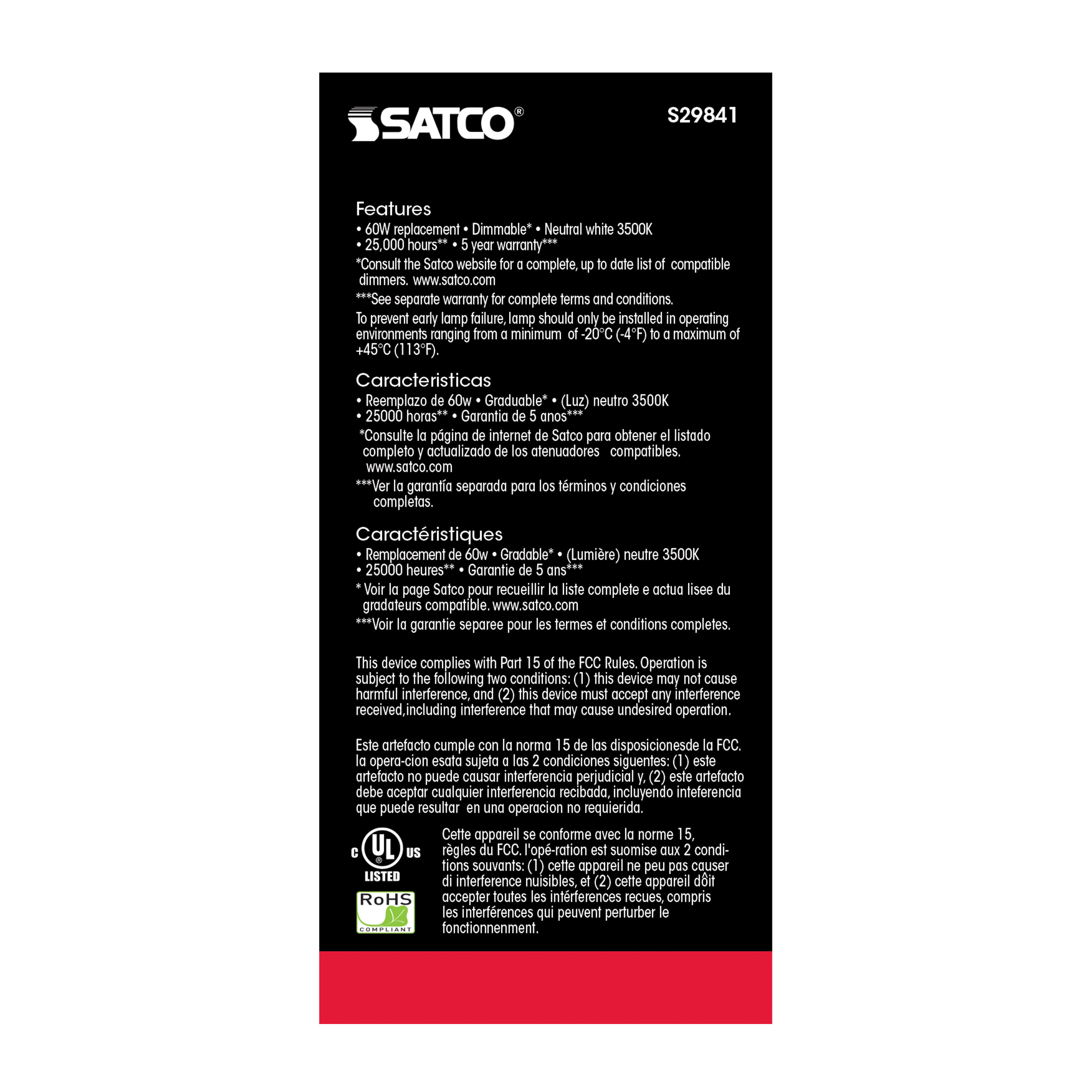 9.8A19/OMNI/220/LED/35K/GU24 - S29841