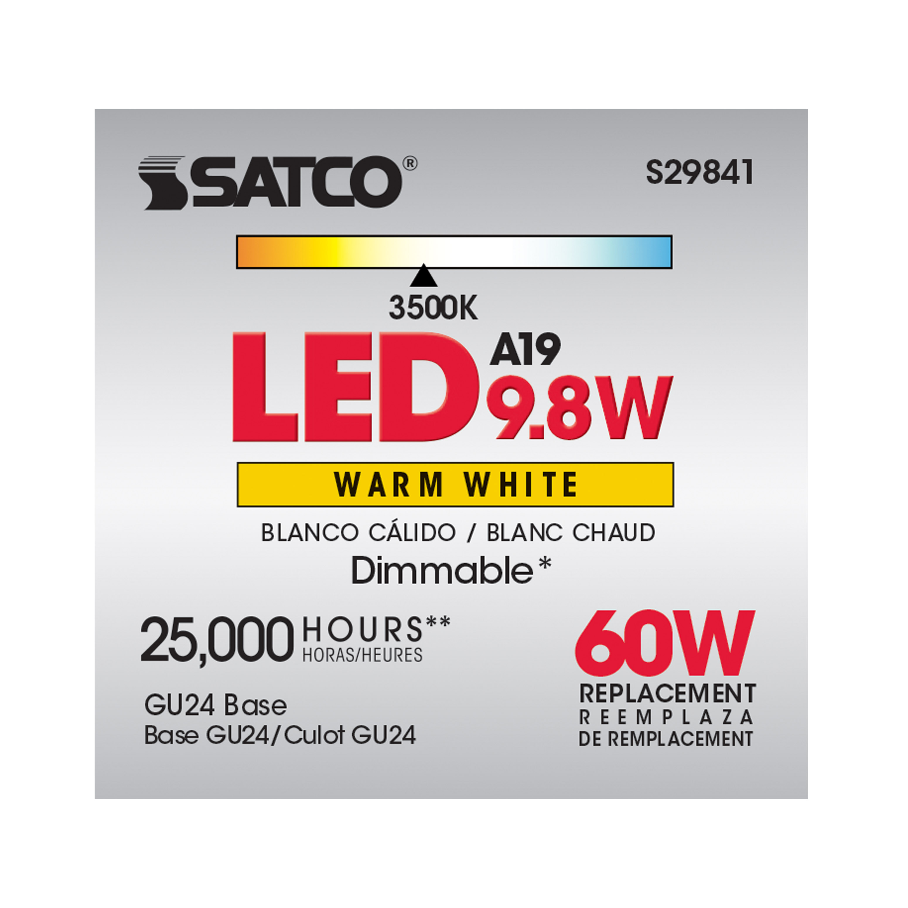 9.8A19/OMNI/220/LED/35K/GU24 - S29841