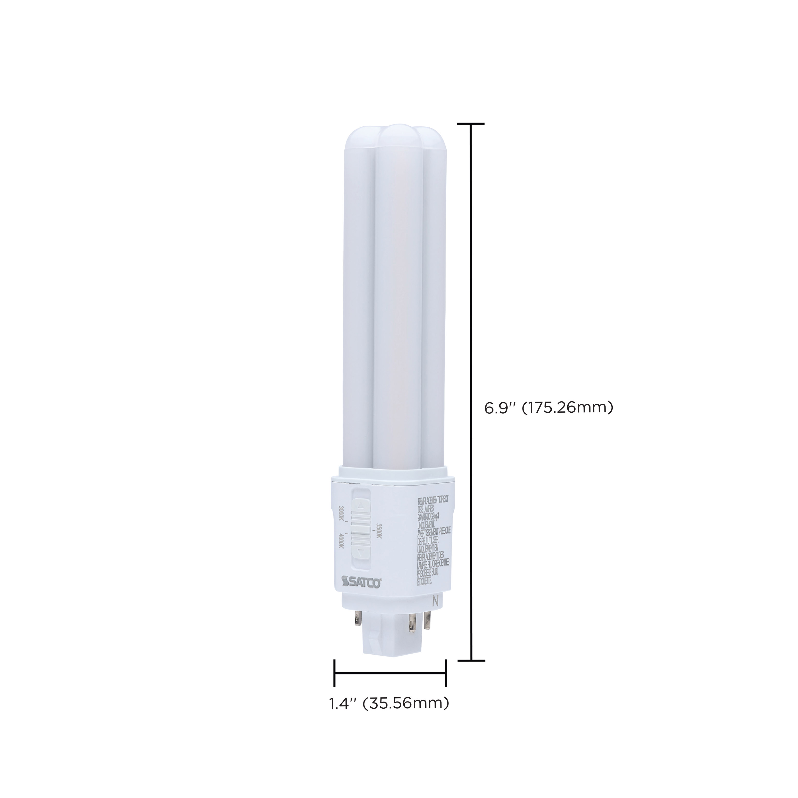 9.5W/LED/CFL/3CCT/DR/4P - S29856