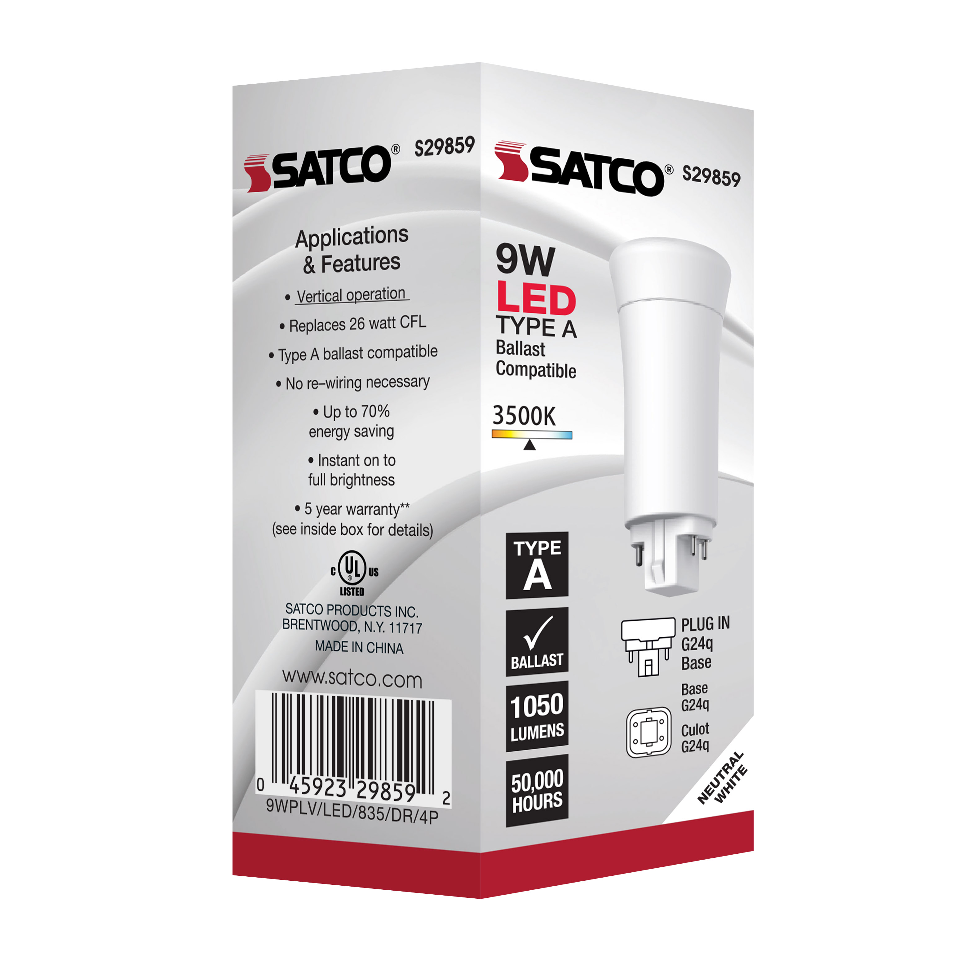 9WPLV/LED/835/DR/4P - S29859