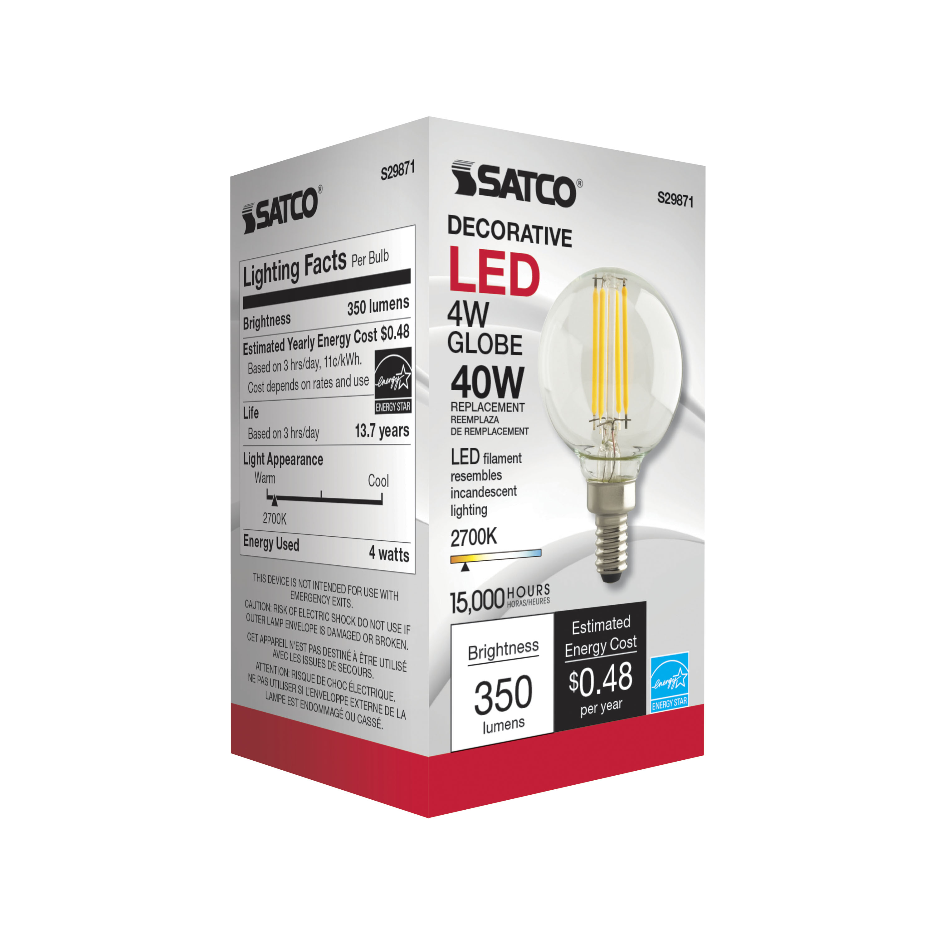 4G16.5/LED/CL/27K/120V/E12 - S29871