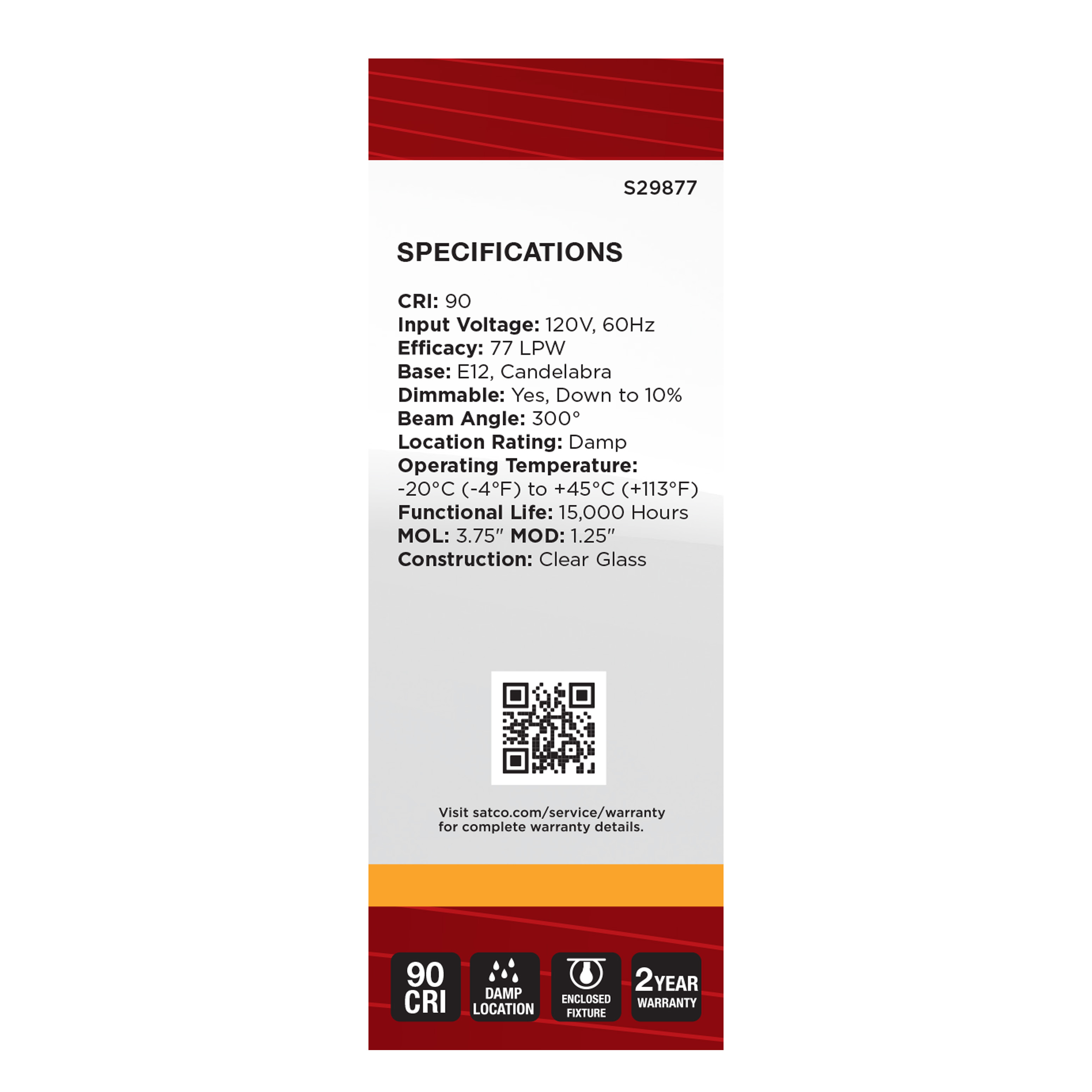 4.5B11/LED/927/CL/120/E12 - S29877