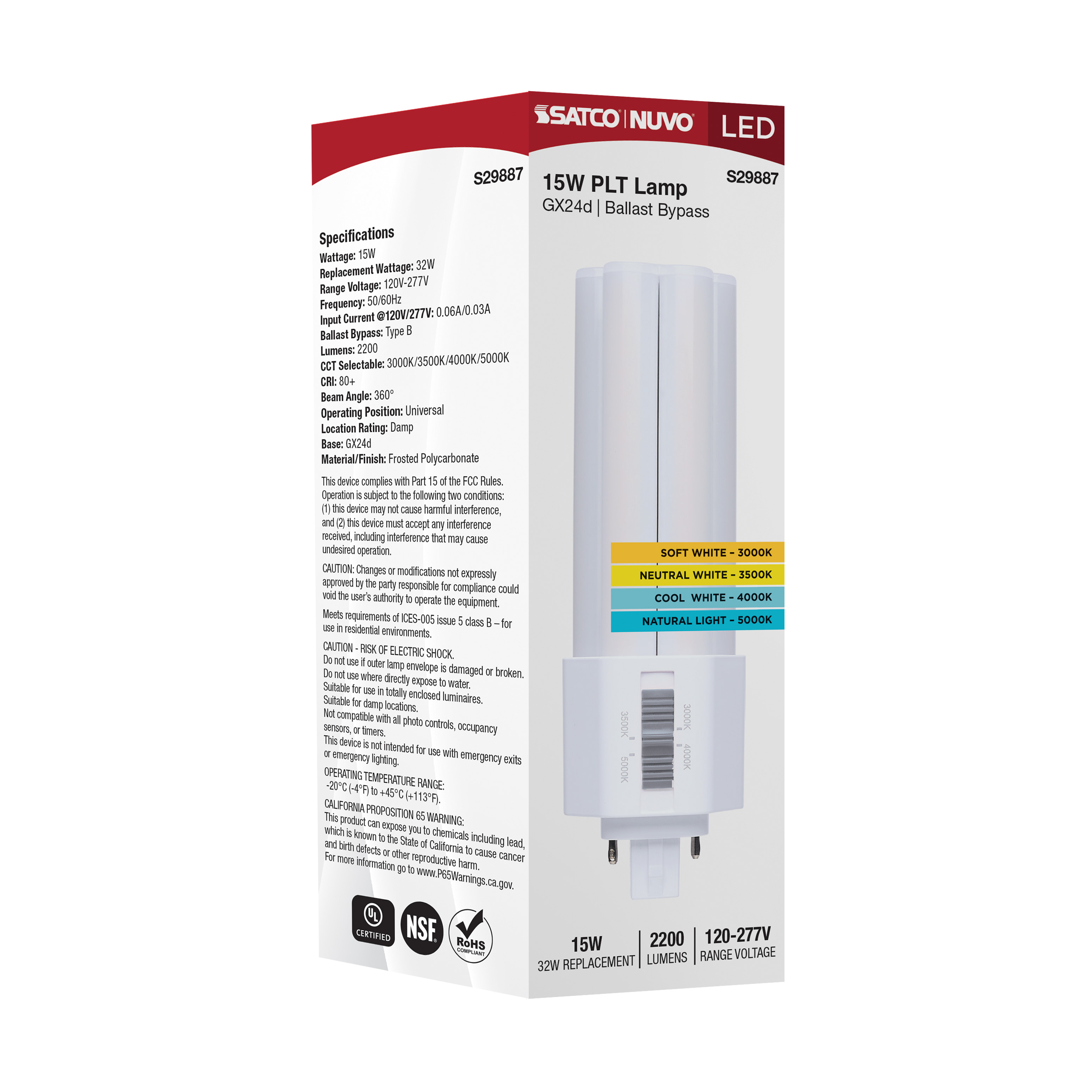 15WPLTL/8CCT4/GX24D/OB/U - S29887
