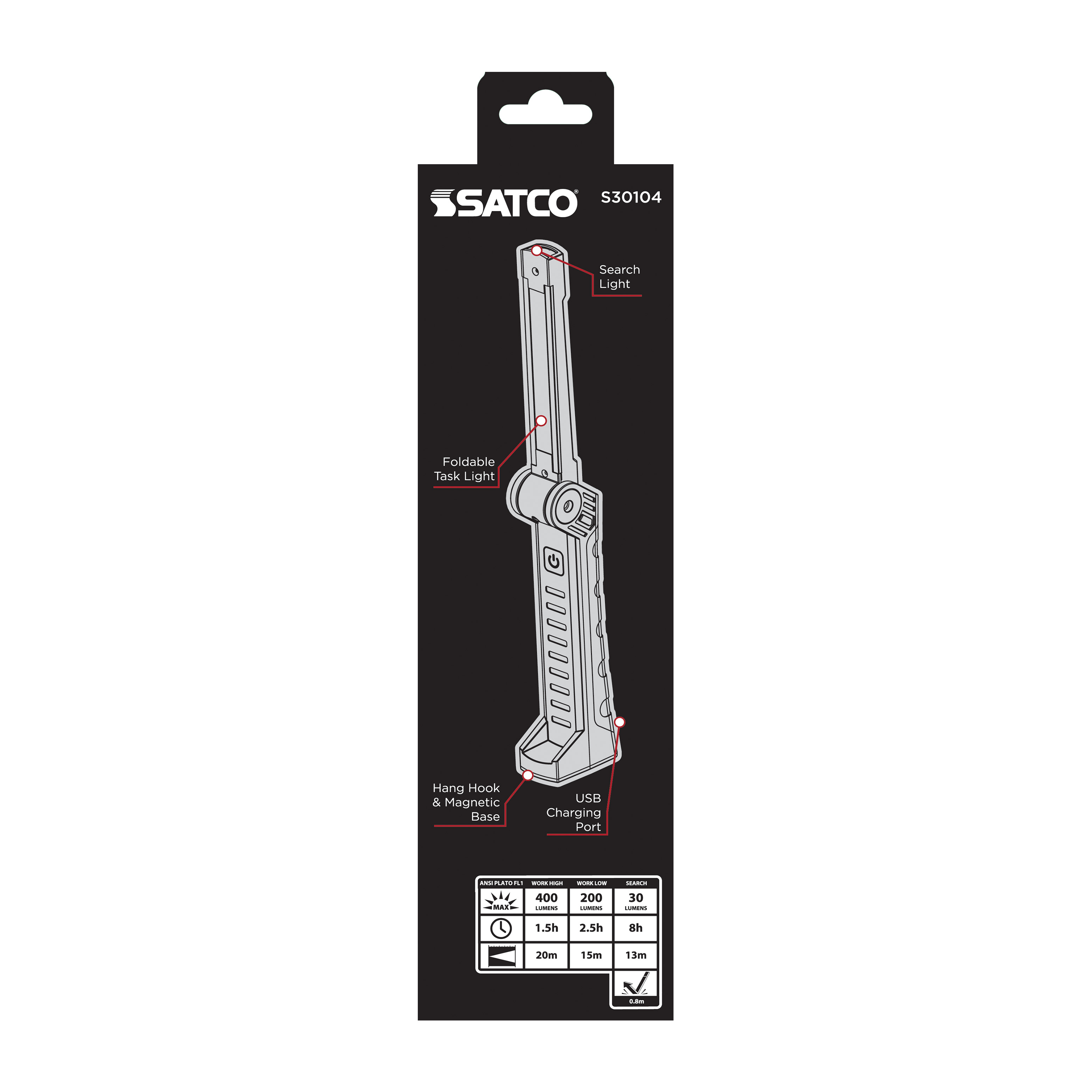 LED FOLDABLE TASK LIGHT - S30104