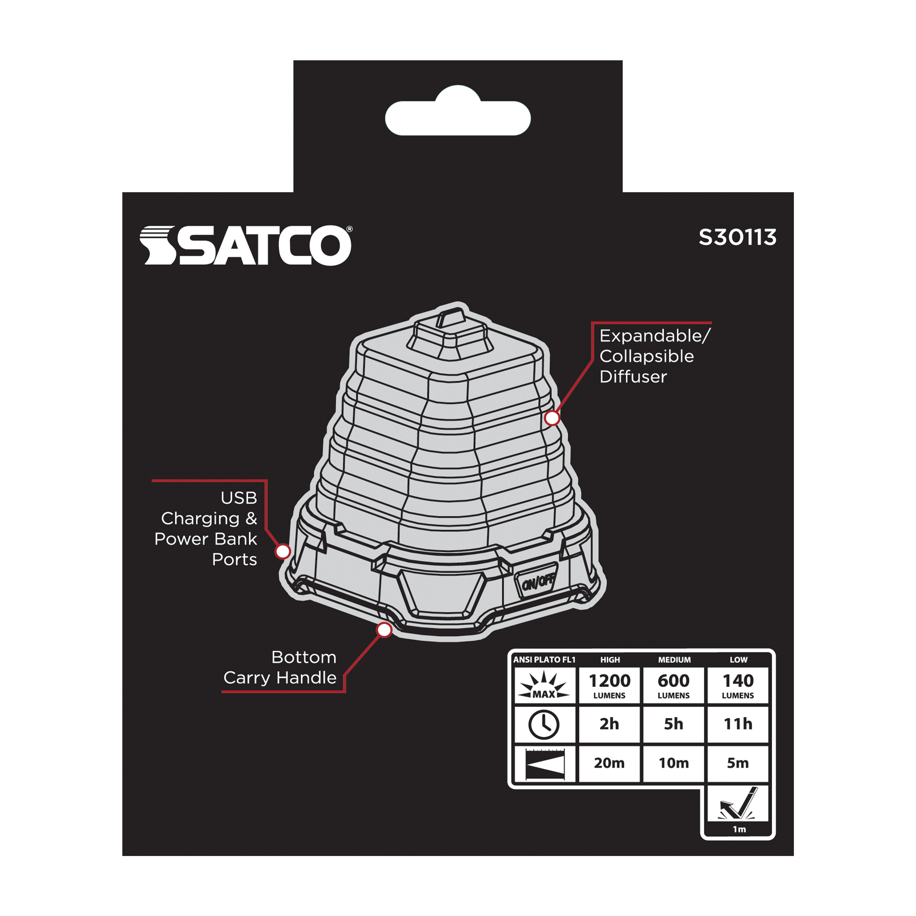 LED COLLAPSIBLE LANTERN - S30113