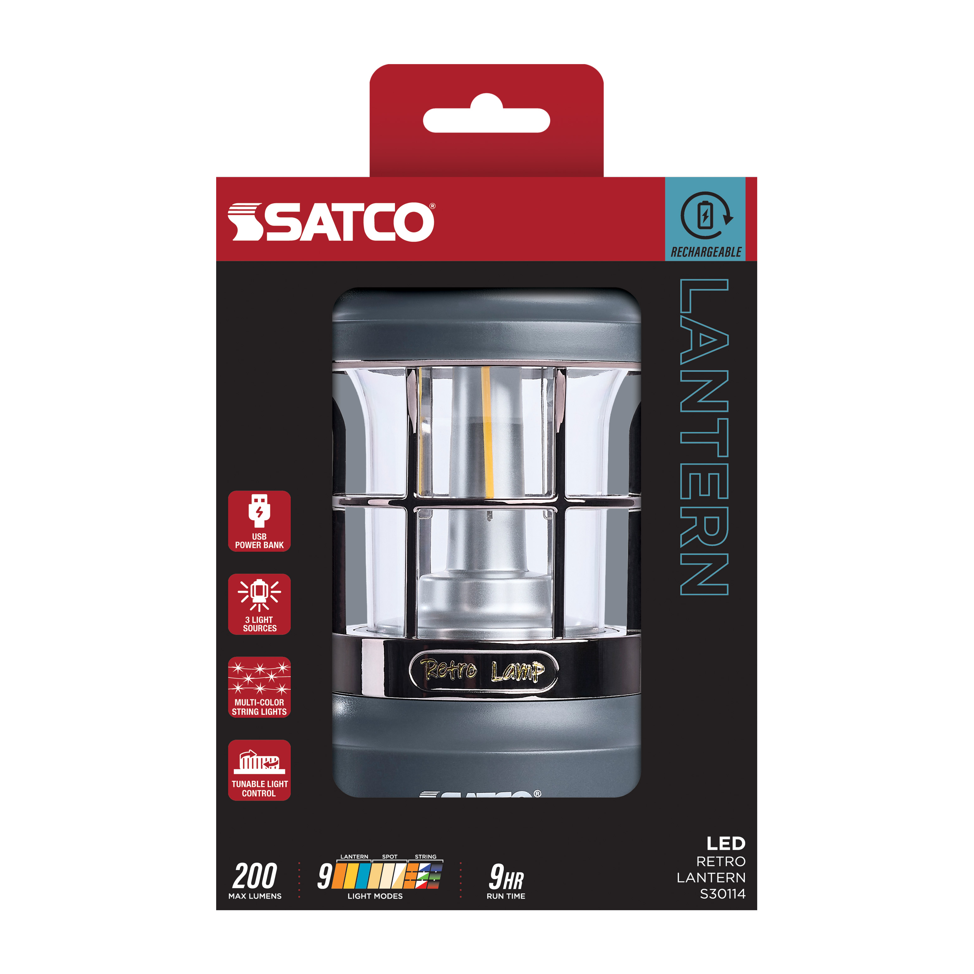 LED RETRO LANTERN - S30114