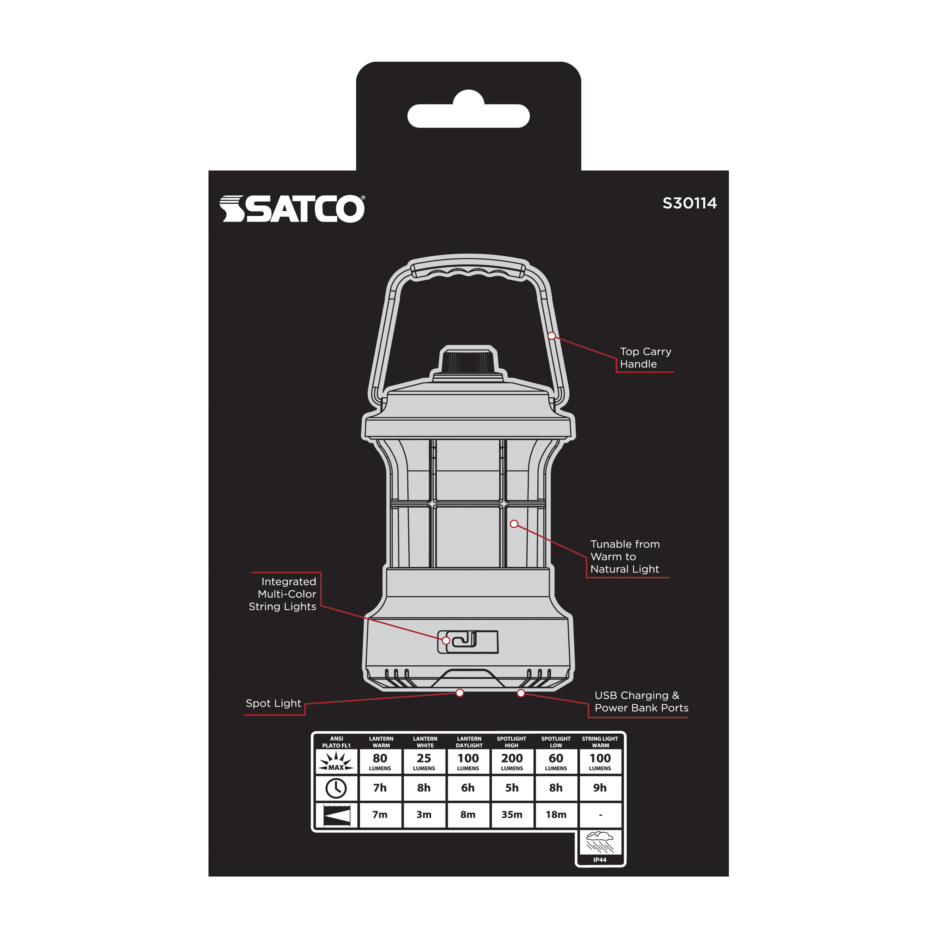 LED RETRO LANTERN - S30114