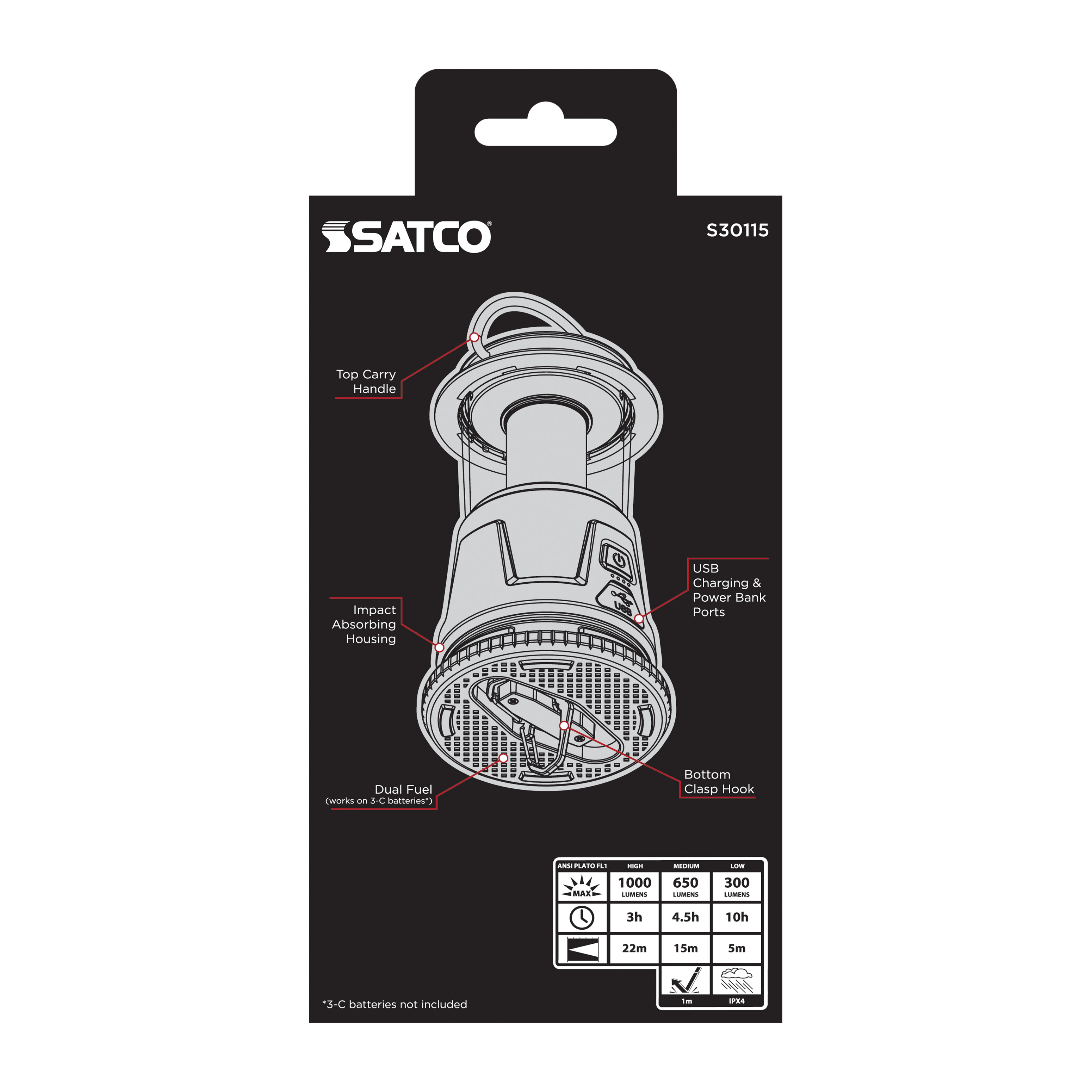 LED HEAVY DUTY LANTERN - S30115
