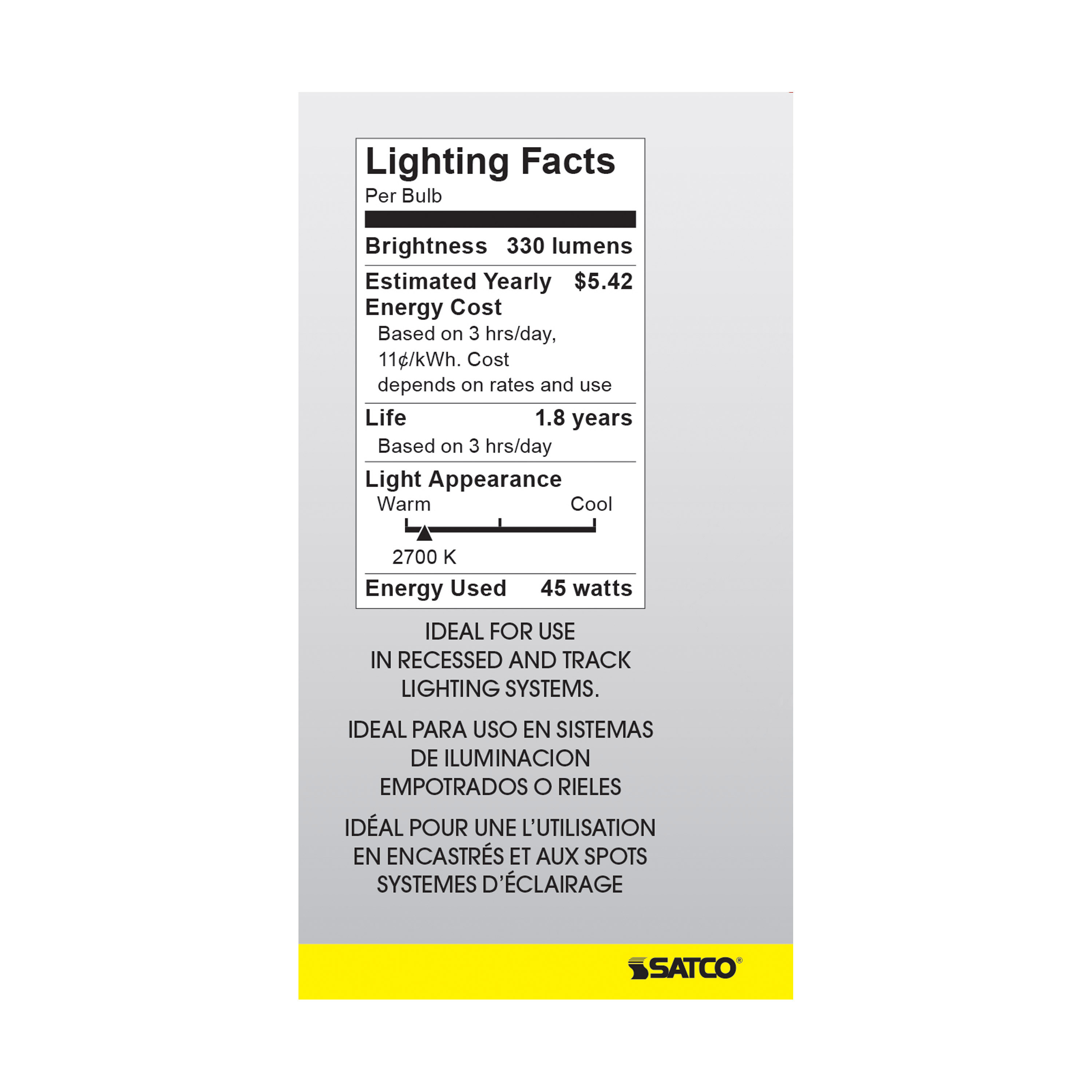 S3229 45R20 REFLECTOR STD BASE