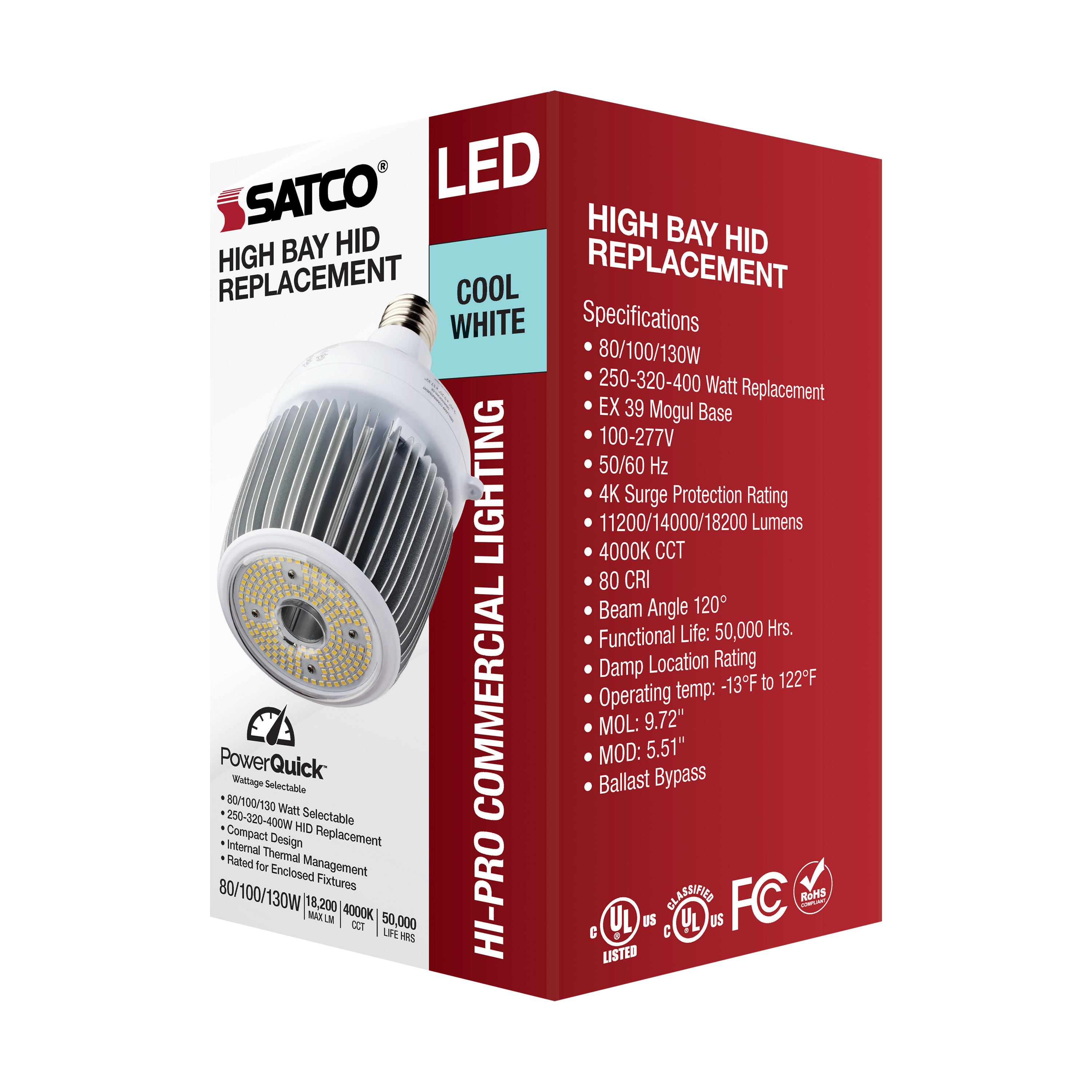 130W/LED/HID-HB/4K/100-277V - S33114