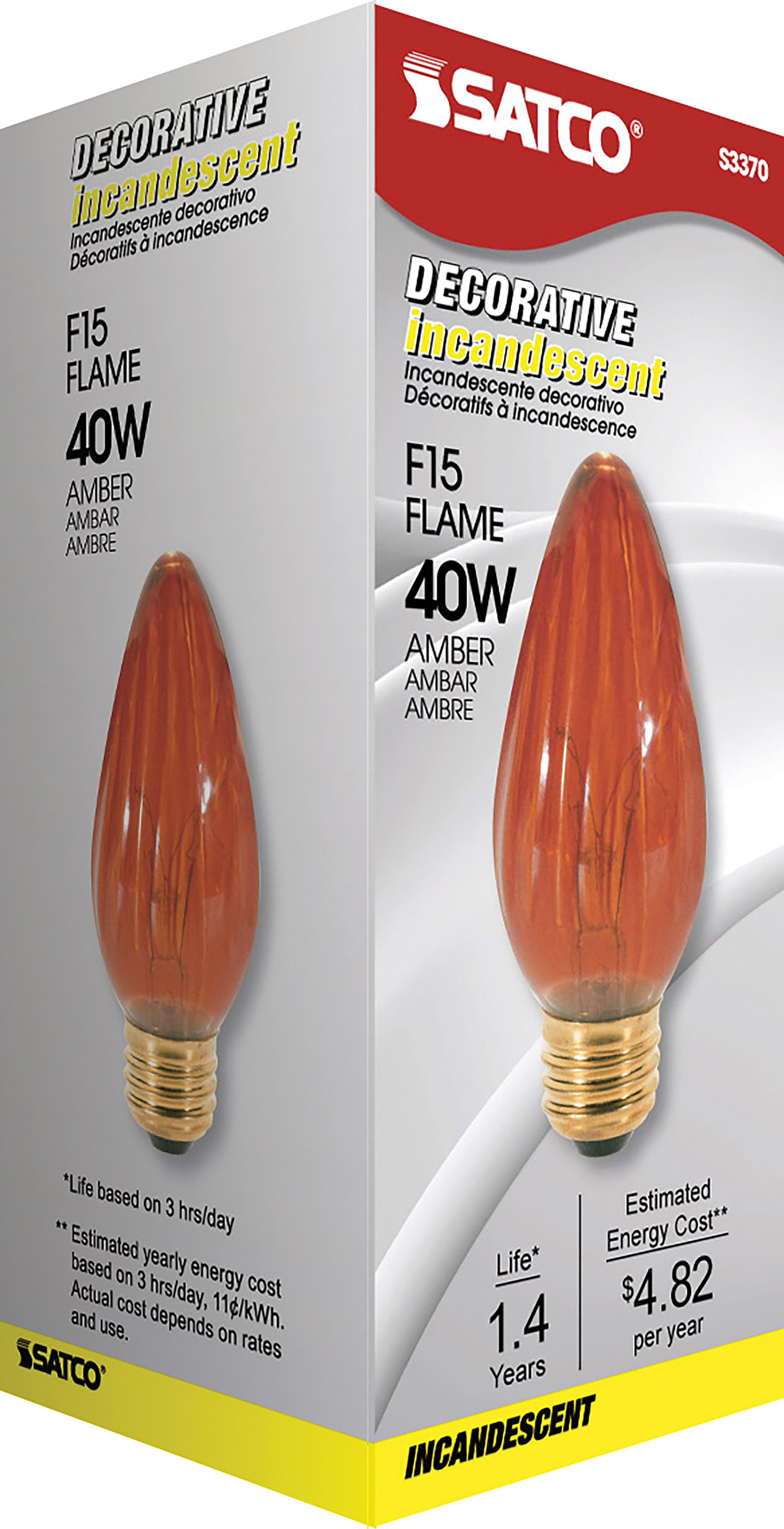 40W F15 STD AMBER - S3370