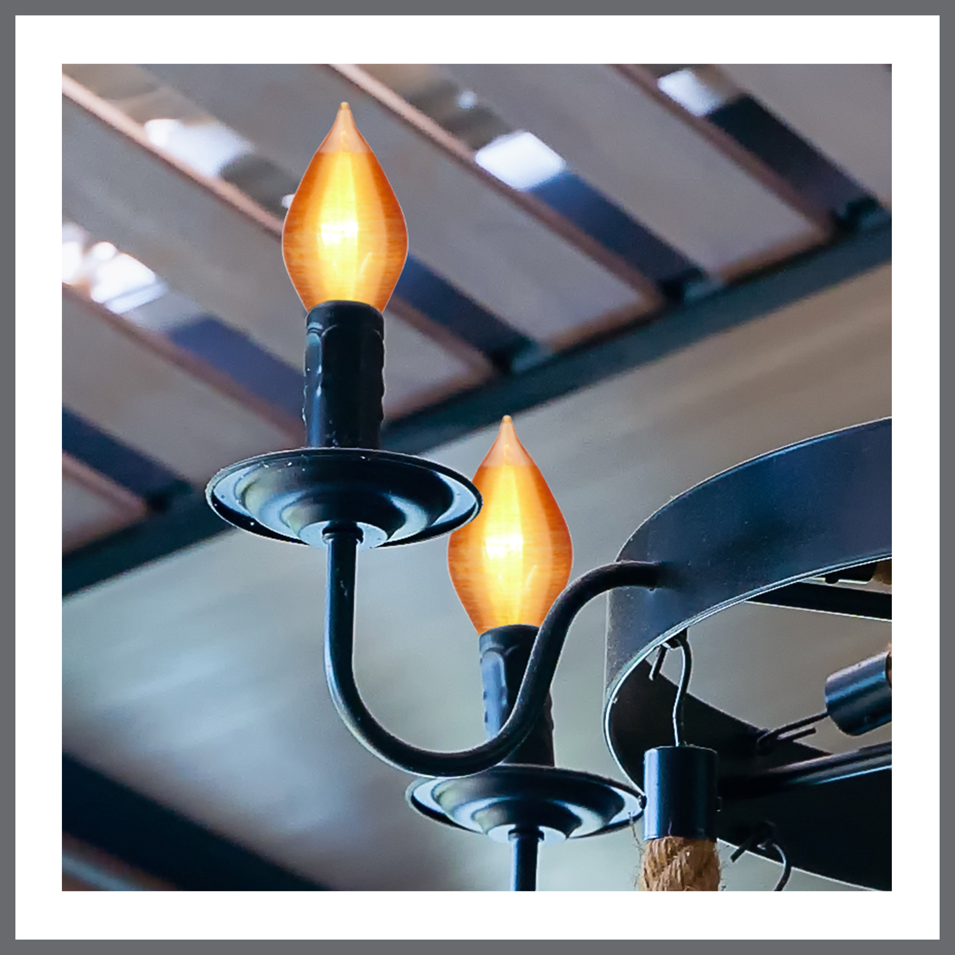 SATCOESCENT 40W C15 STD AMBER - S3416