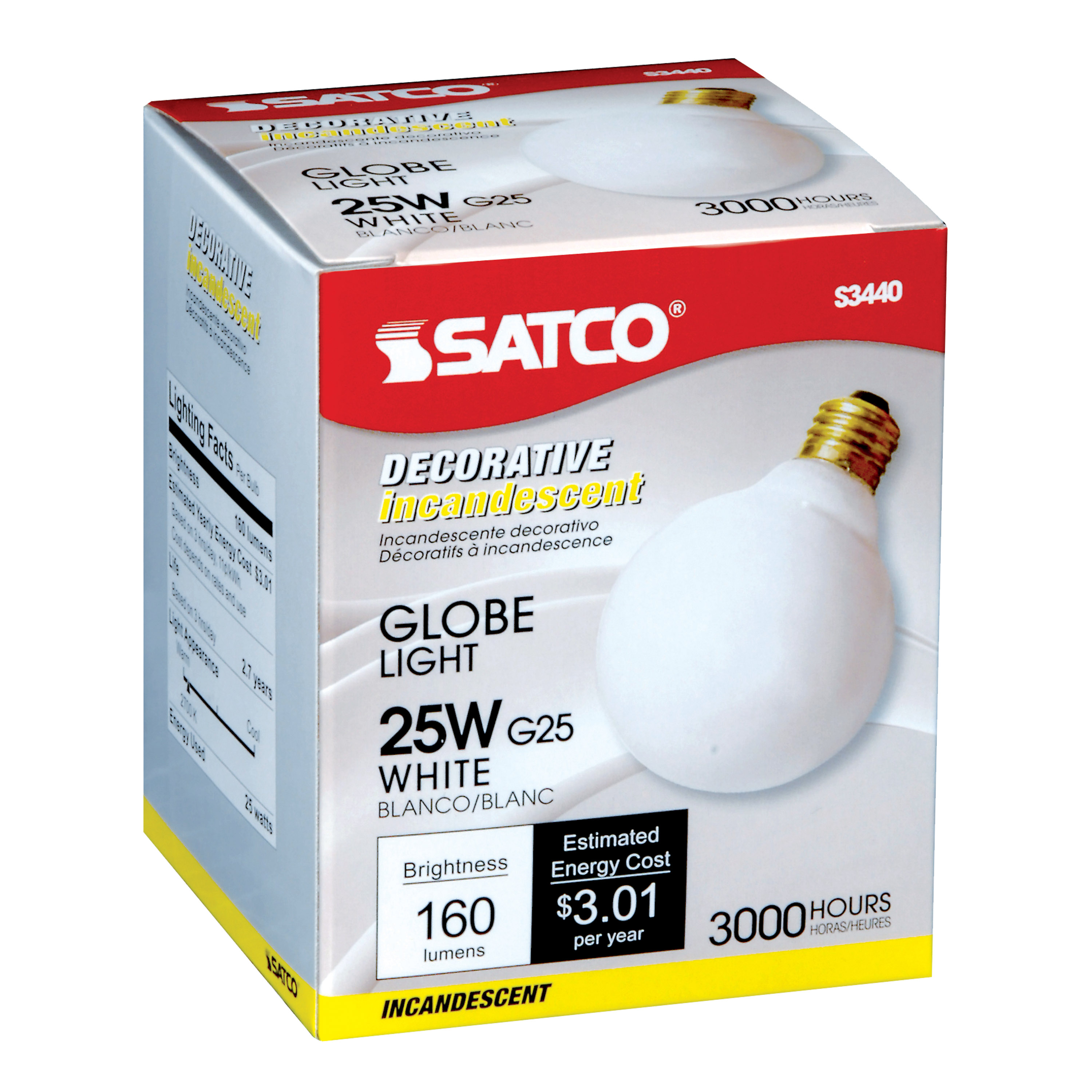 25W G25 STD WHT - S3440