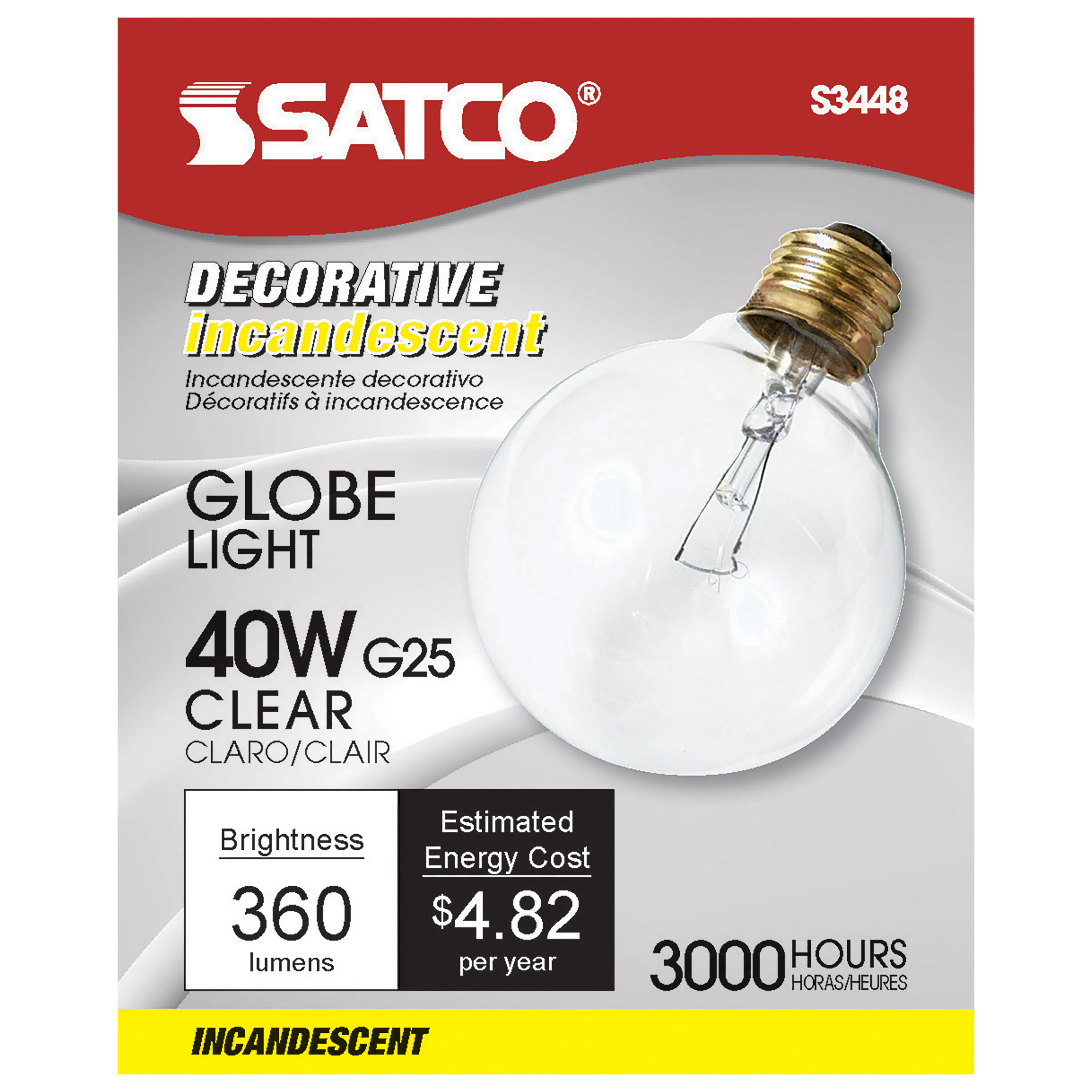 40G25 STD CLR 120V - S3448