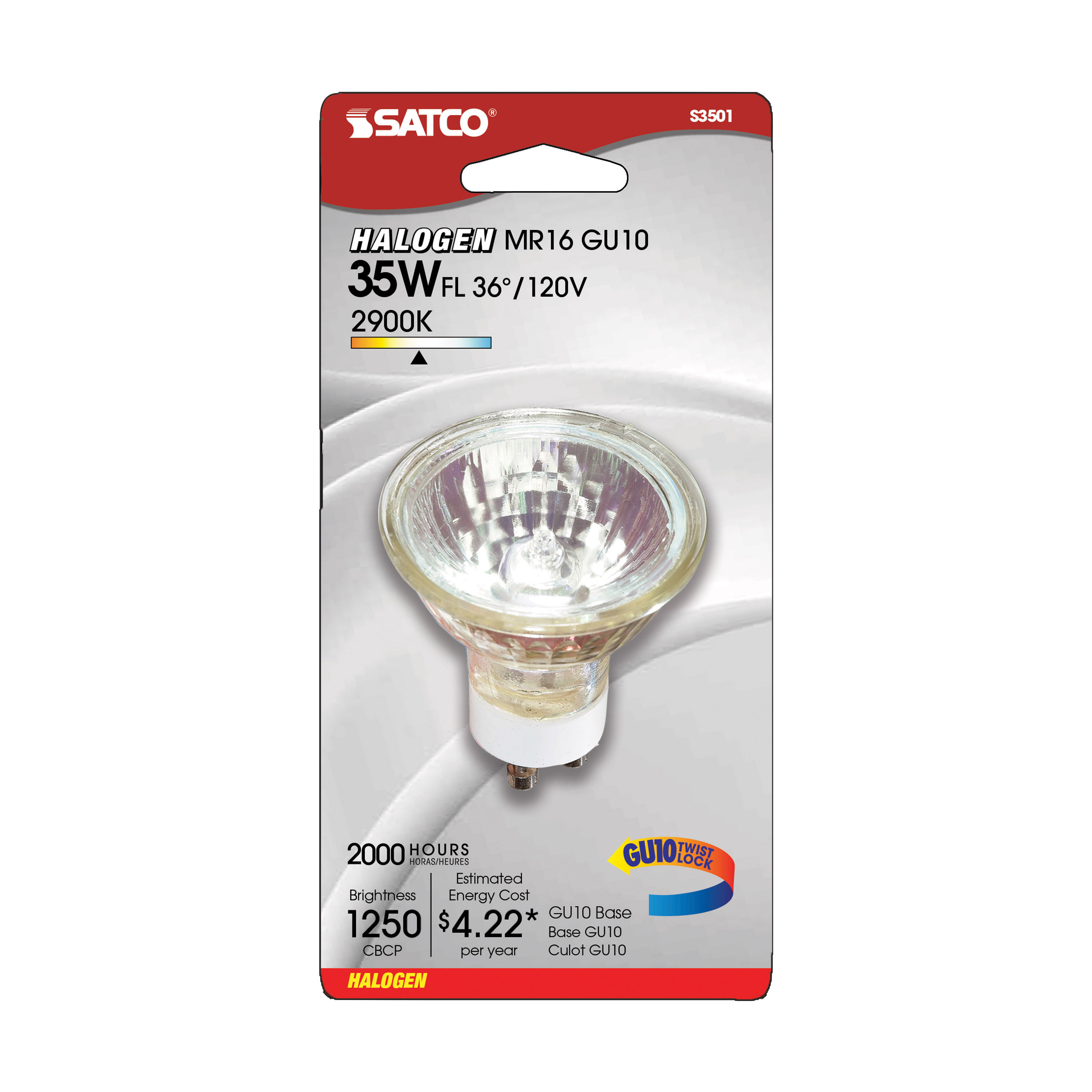 35JDRC/GU10/36D/1BL CARDED - S3501