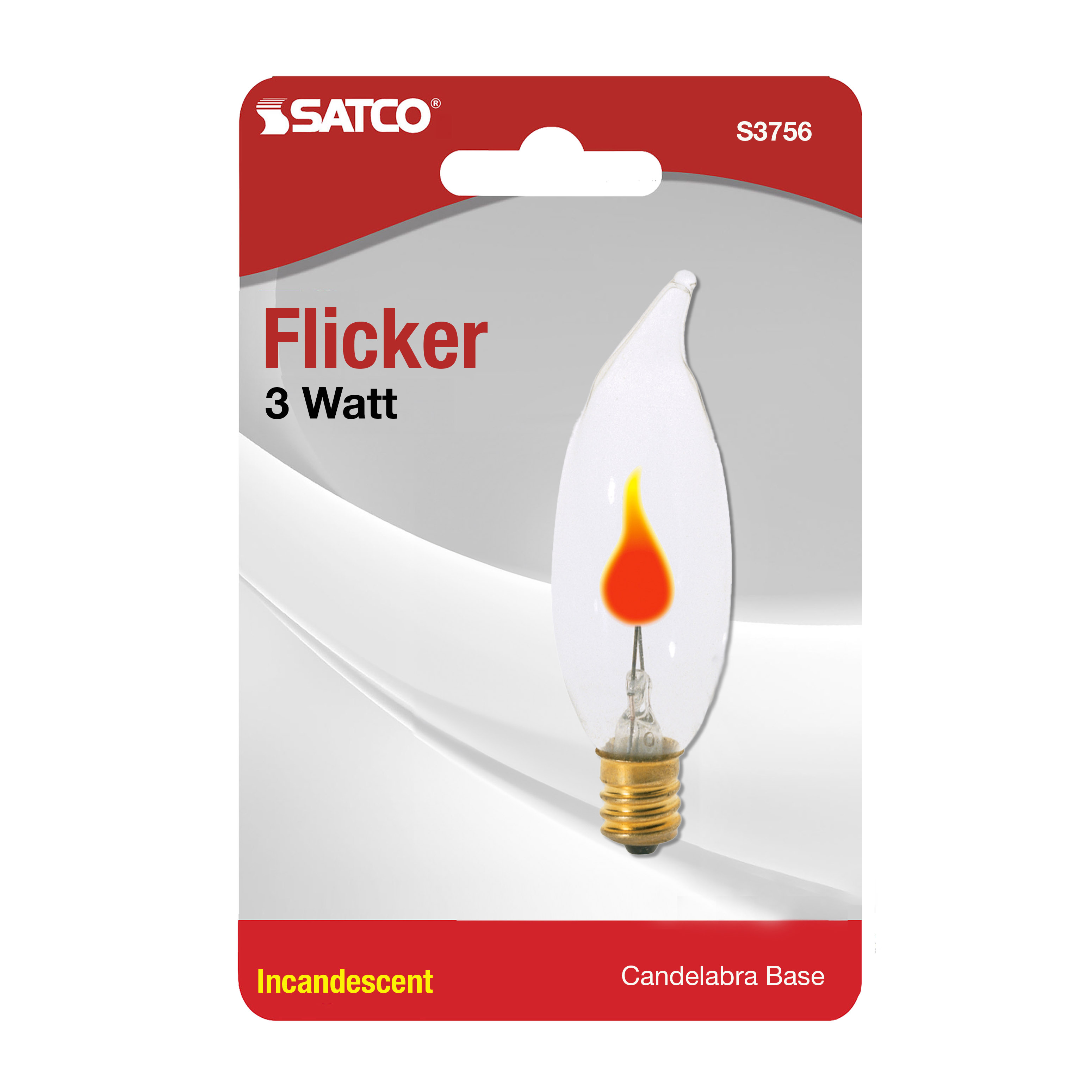 3W TT FLICKER CAND CLR - S3756