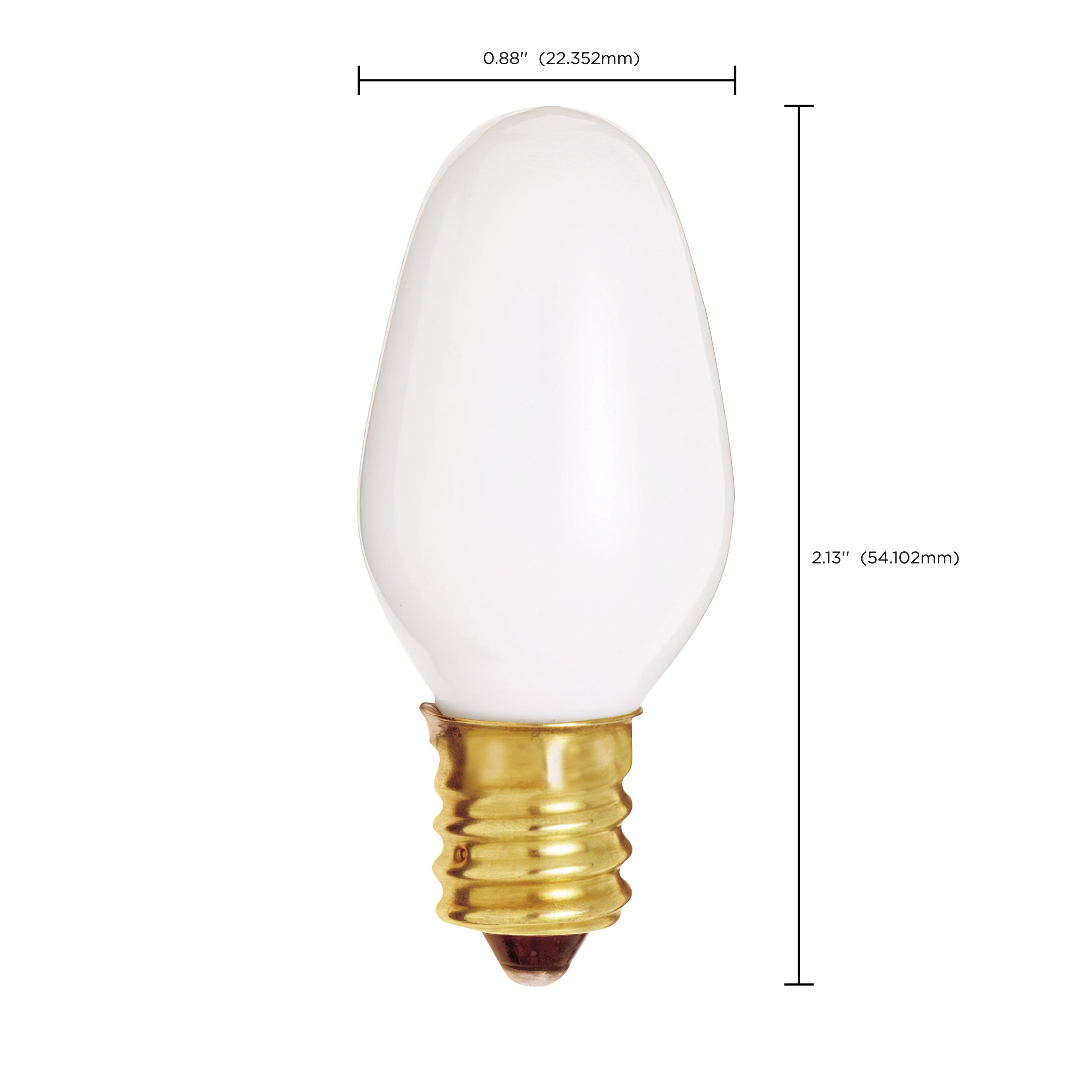 7W C7 CAND WHT - S3792